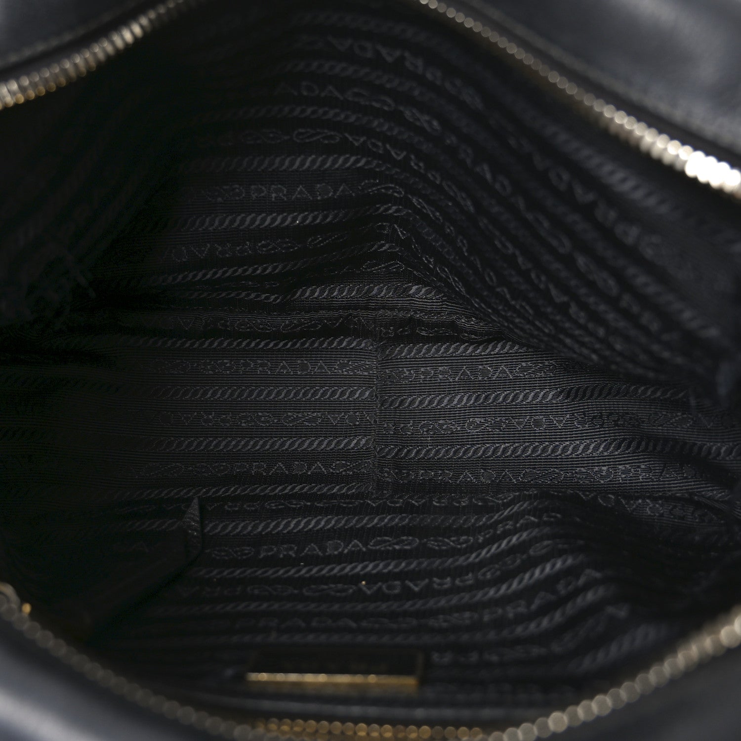 Glace Calfskin Embossed Logo Crossbody Black