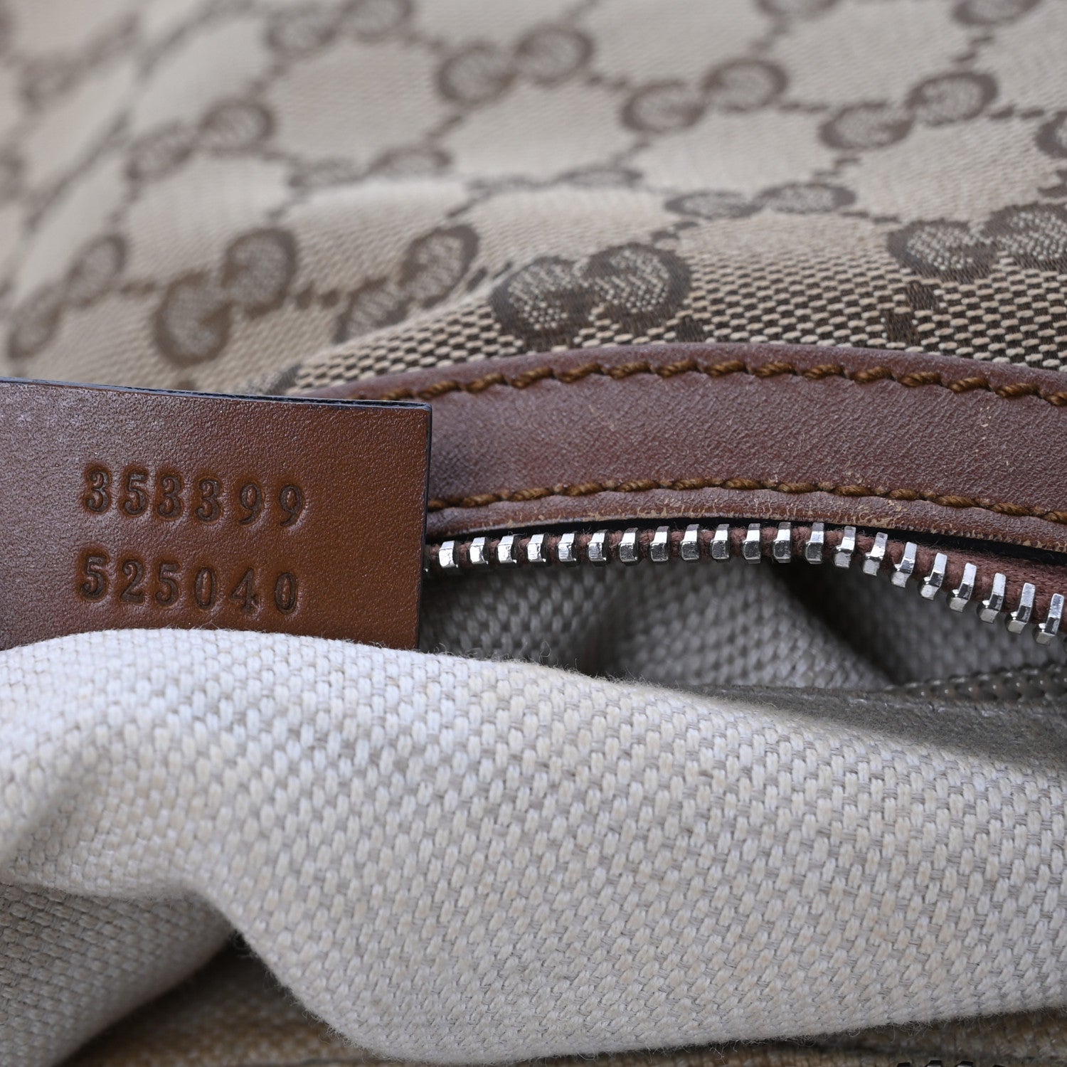 Monogram Medium Half Moon Hobo Brown
