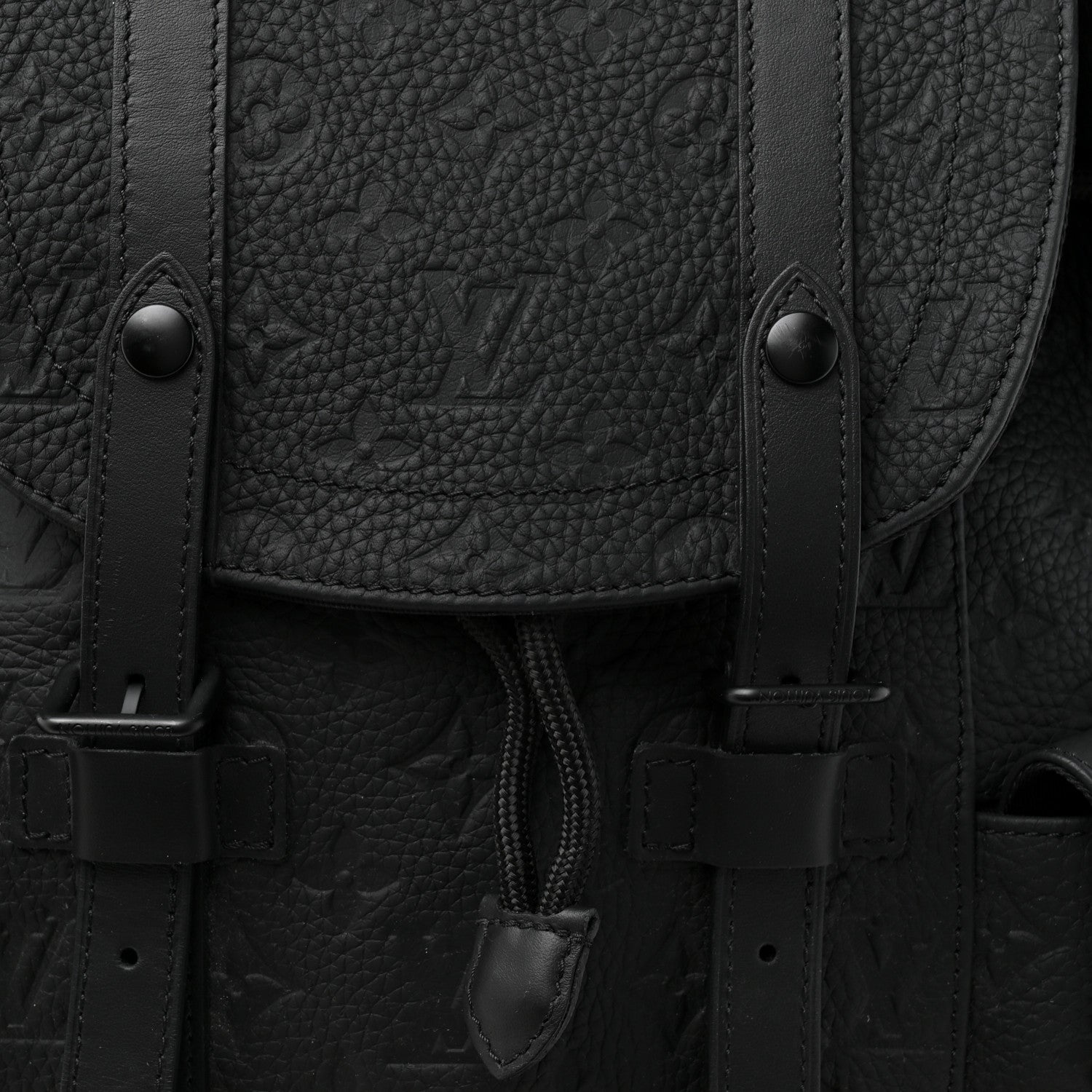 Taurillon Monogram Christopher MM Backpack Black