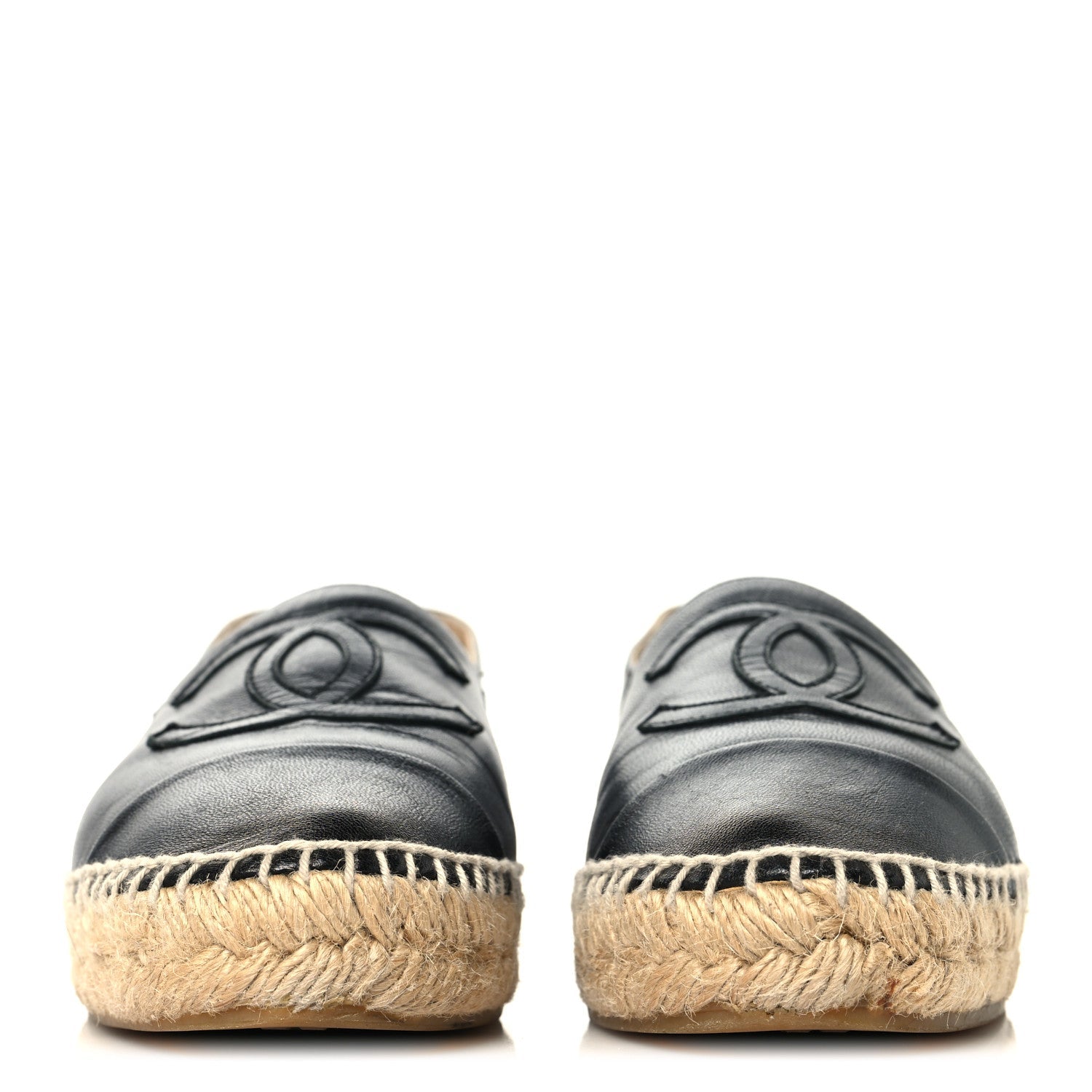 Lambskin CC Espadrilles 36 Black