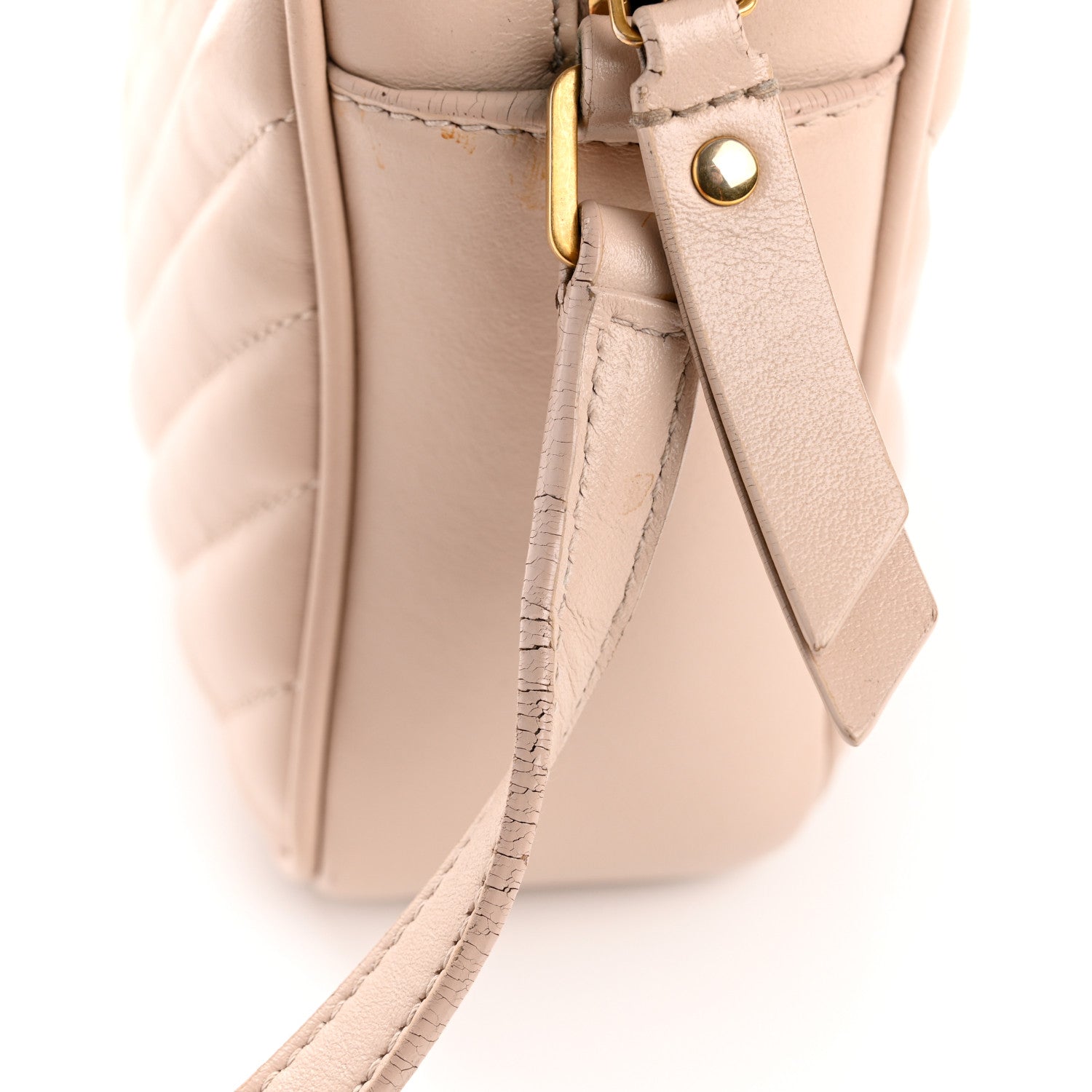 Calfskin Matelasse Monogram Lou Camera Bag Washed Light Pink