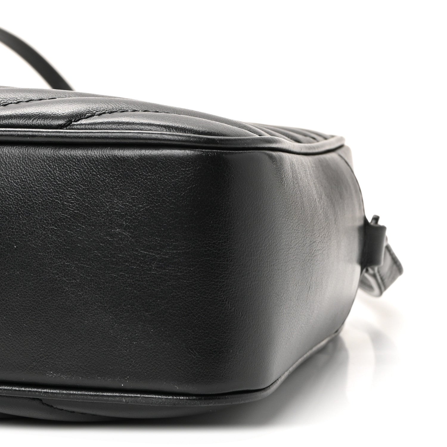 Calfskin Matelasse Monogram Monochrome Lou Camera Bag Black