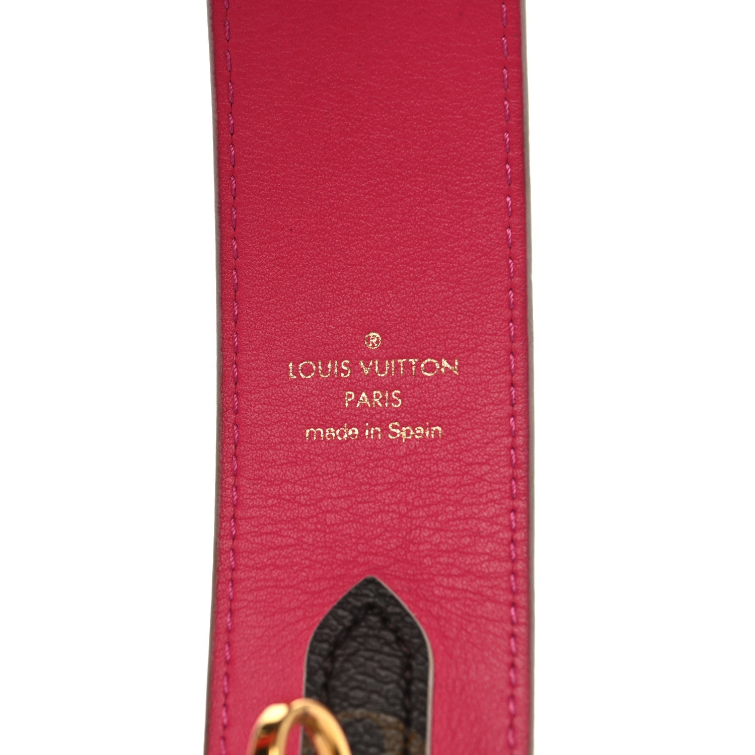 Monogram Bandouliere Shoulder Strap Hot Pink