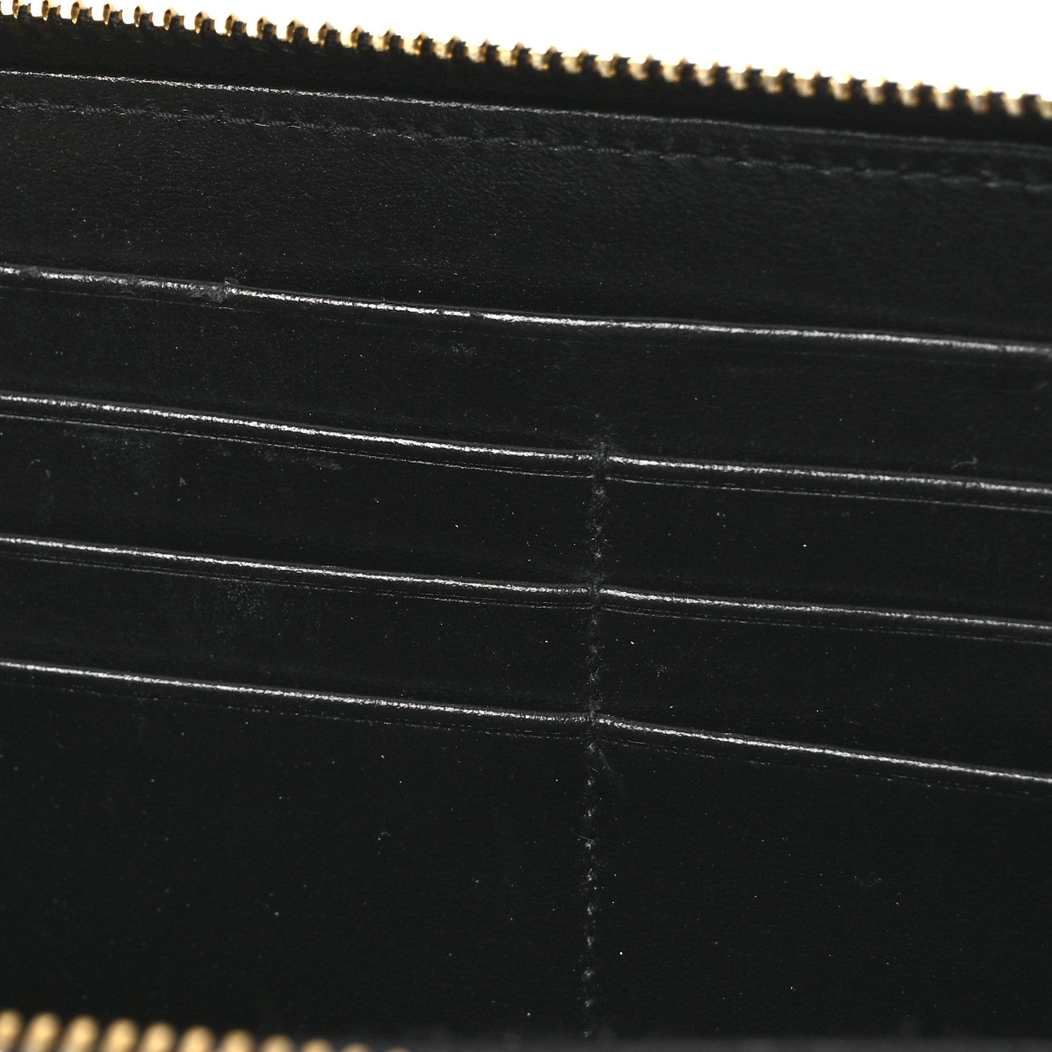 Vitello Move Bi-Color Zip Around Wallet Black