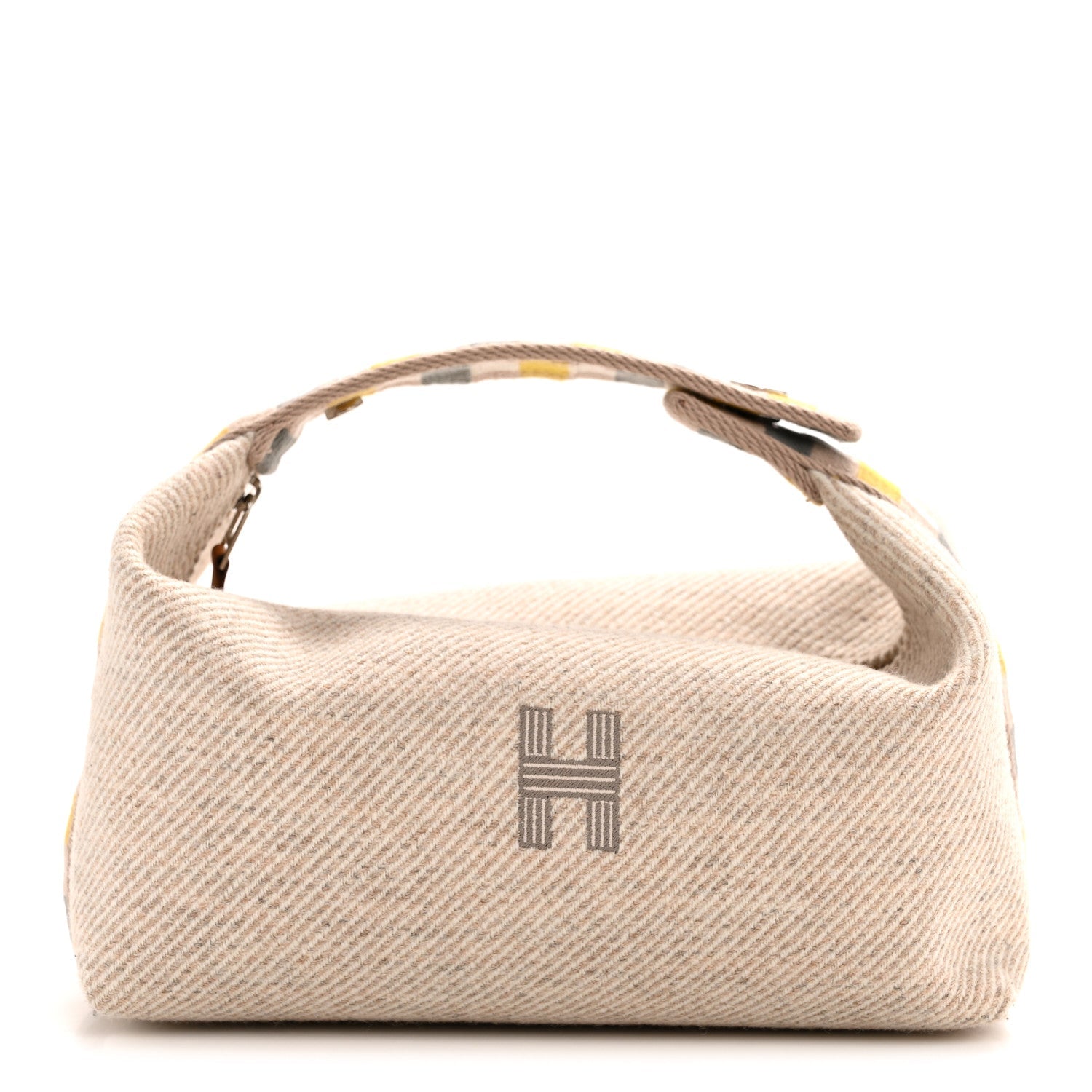 Wool Small Au Carre Bride-A-Brac Pouch Seigle