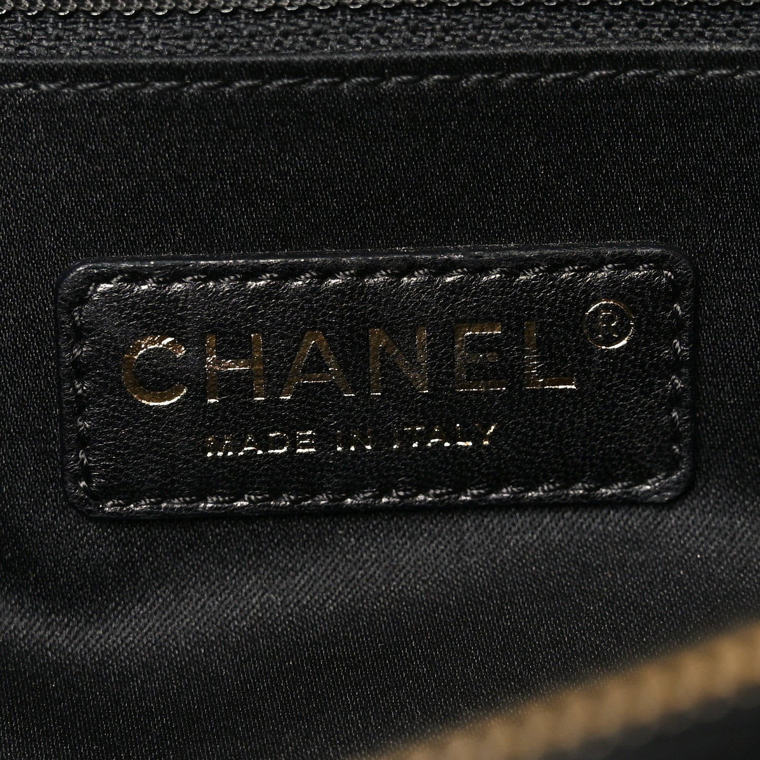 Caviar Quilted Grand Shopping Tote GST Black