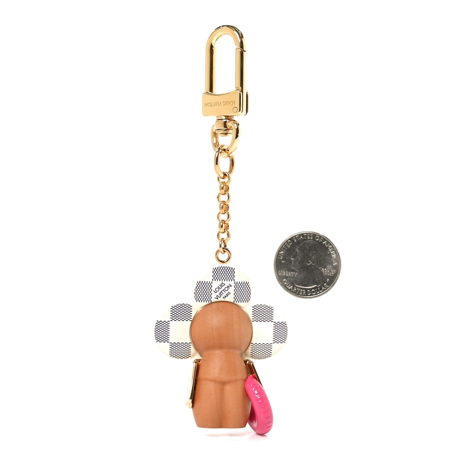 Wood Damier Azur Vivienne By The Pool Key Holder