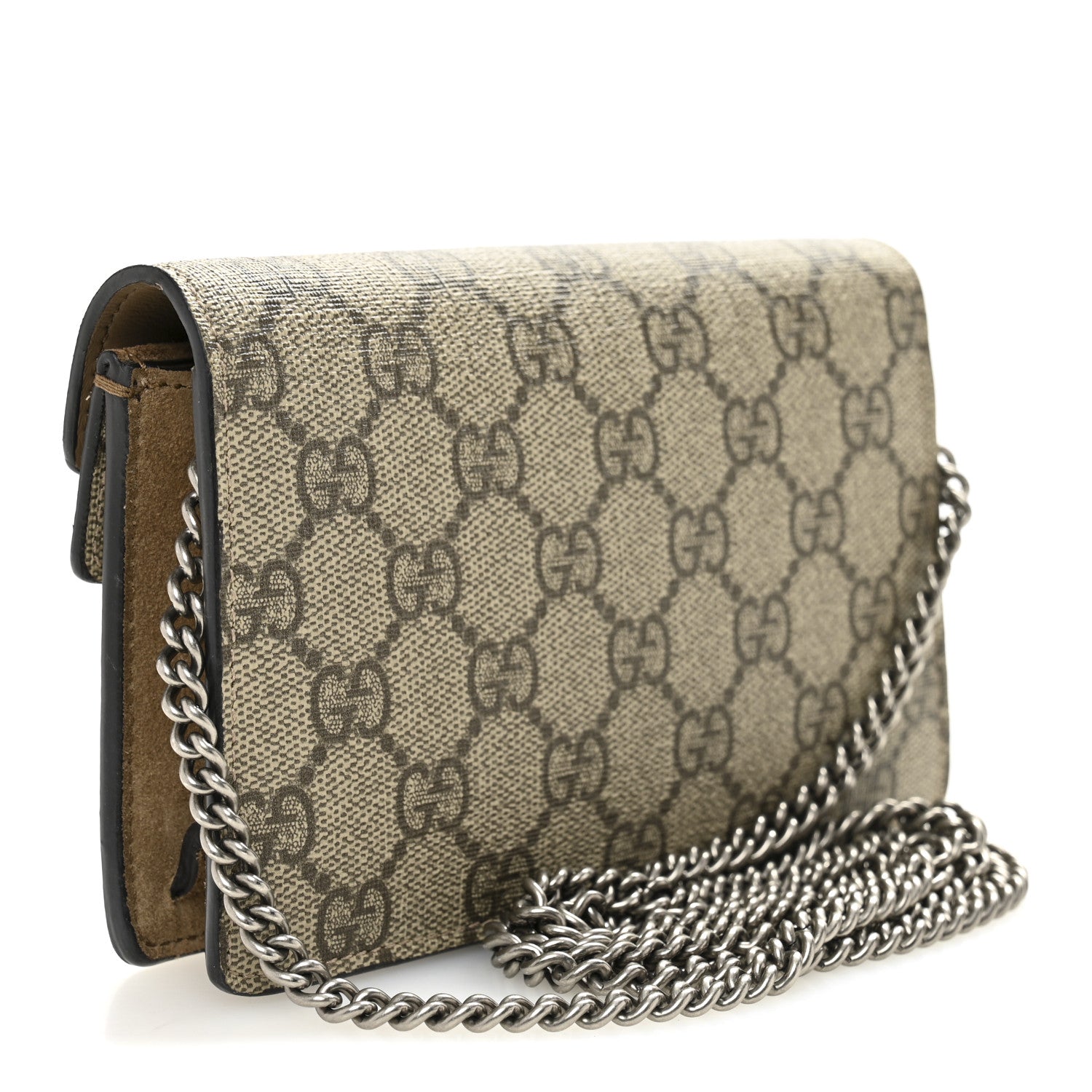 GG Supreme Monogram Super Mini Dionysus Shoulder Bag Taupe