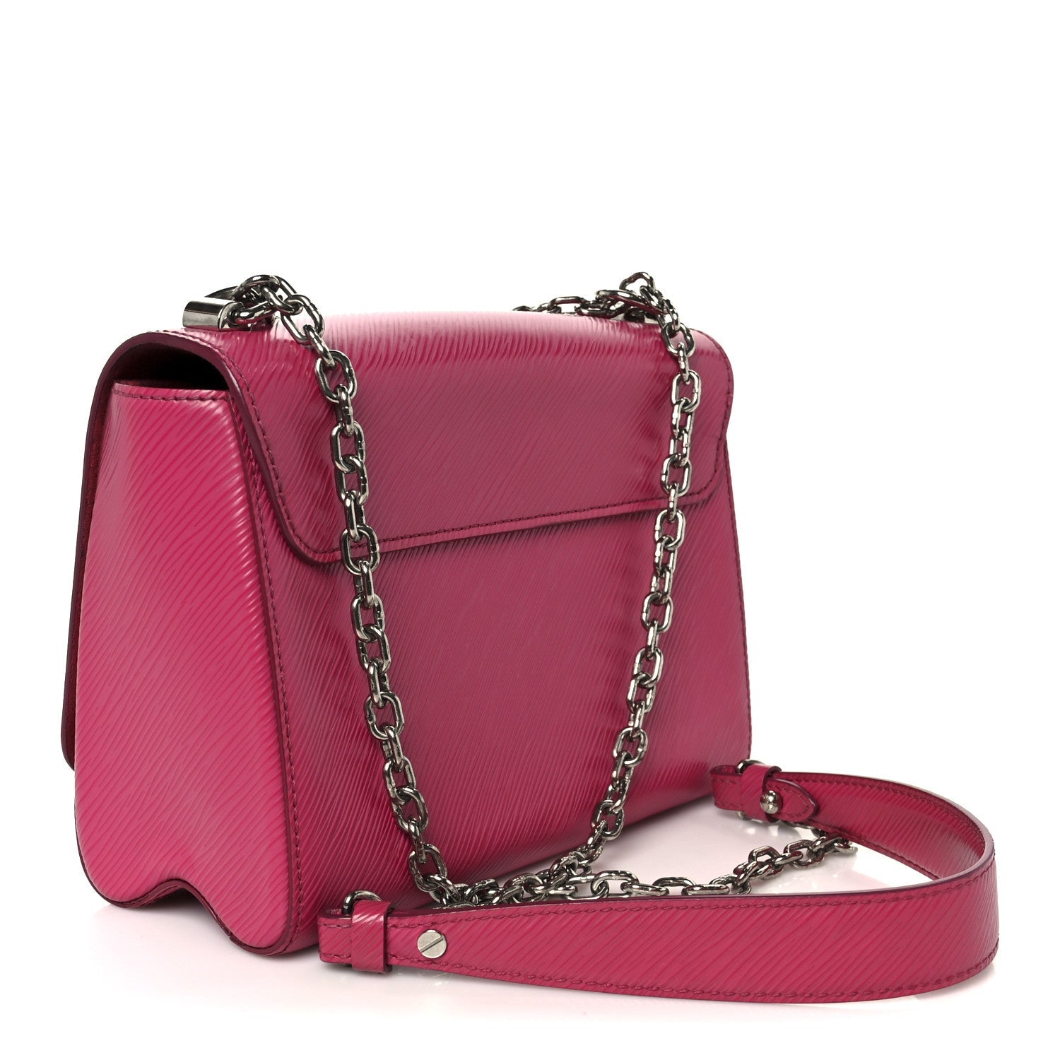 Epi Twist Shoulder Bag MM Hot Pink