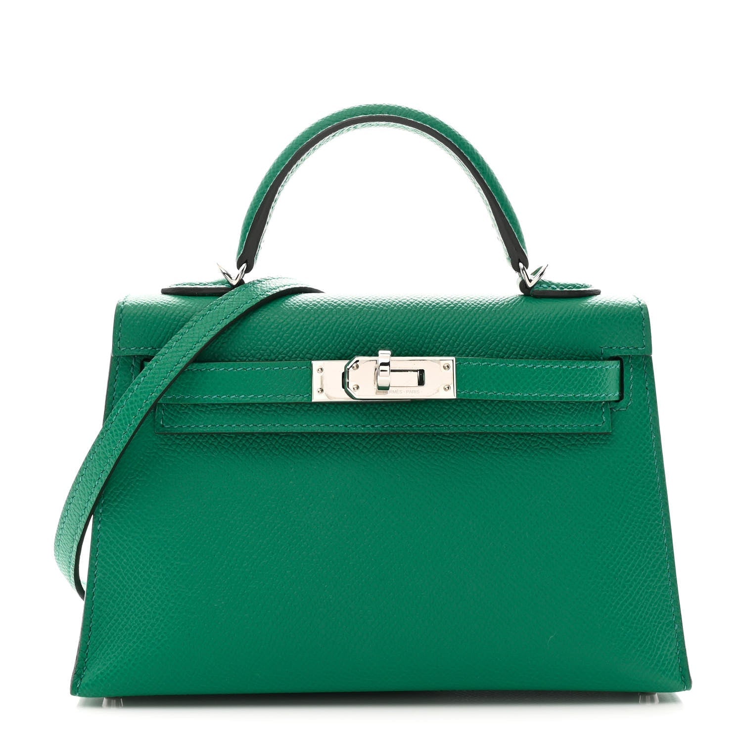 Epsom Mini Kelly Sellier 20 Vert Vertigo