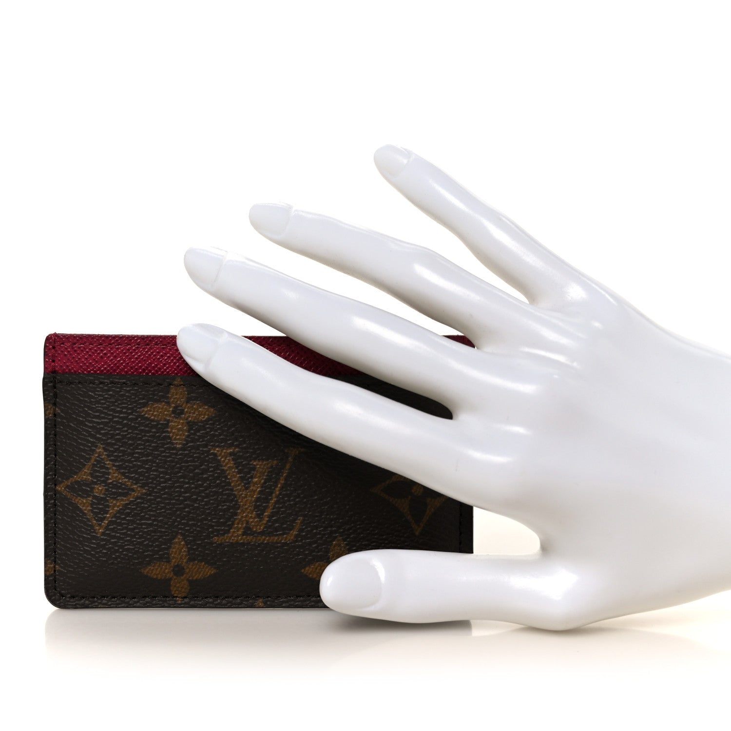 Monogram Card Holder Fuchsia