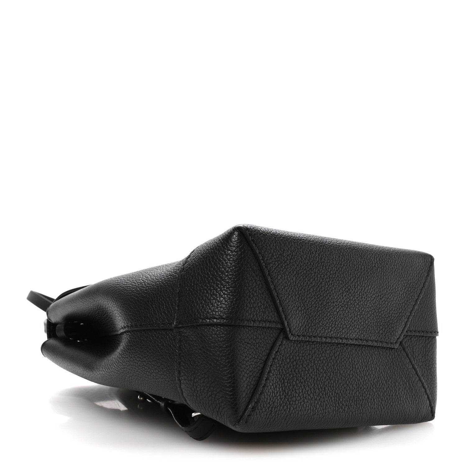 Calfskin Lockme Mini Backpack Black