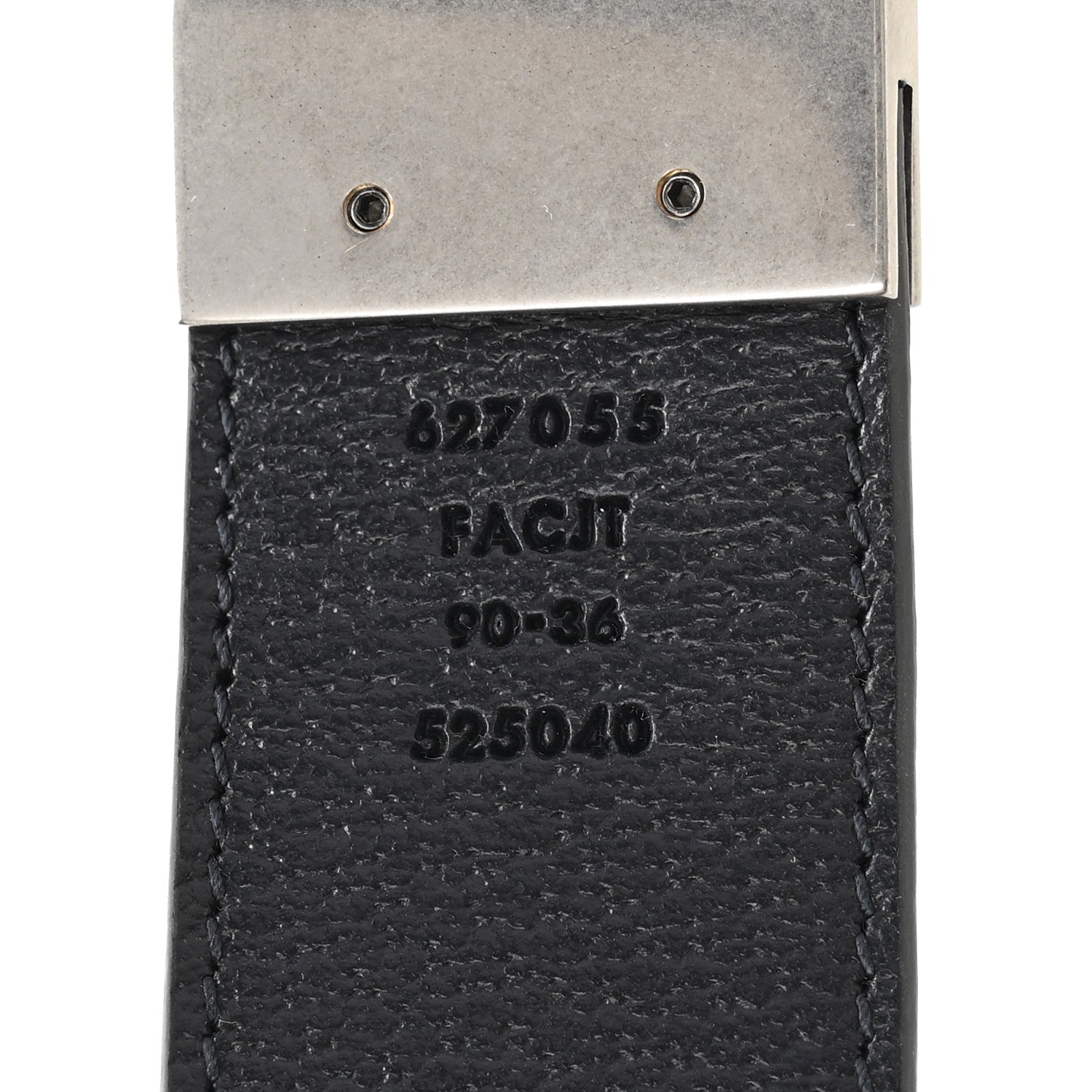 GG Supreme Monogram Plutone Calfskin Palladium Double G Reversible 37mm Belt 90 36 Black Blue