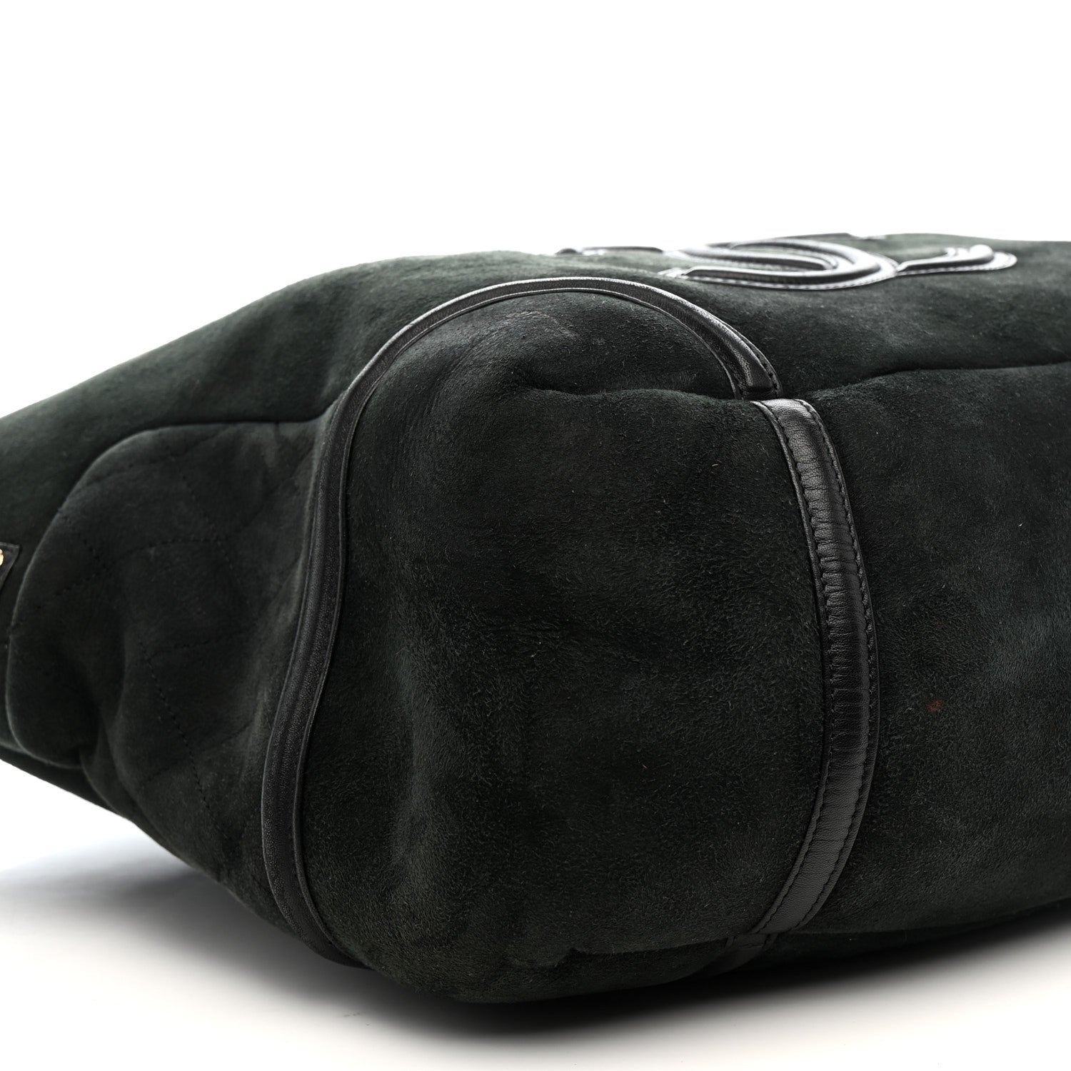 Suede Sparkling Winter Messenger Black