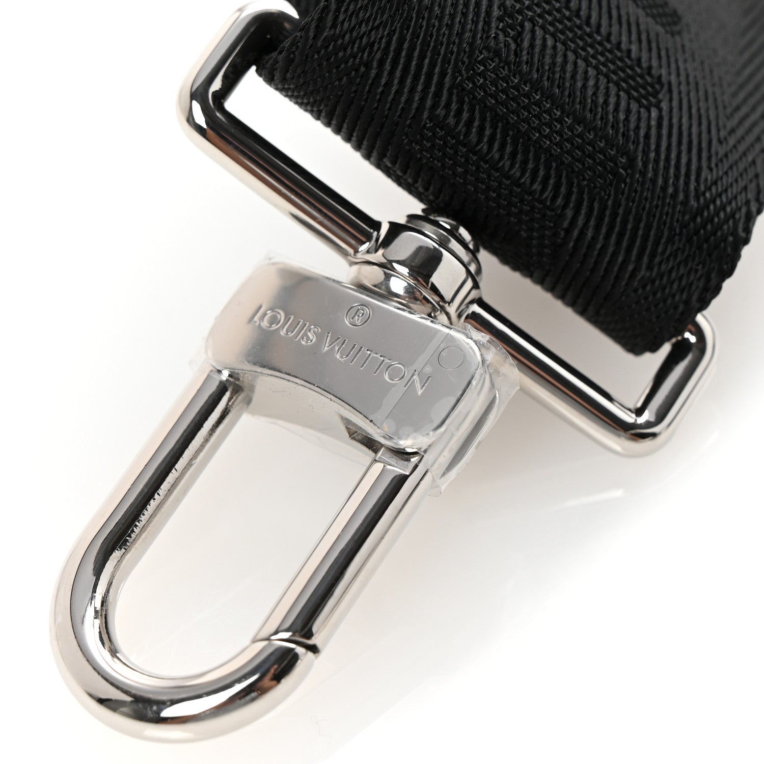 Nylon Alpha Messenger Strap Black Sky Blue