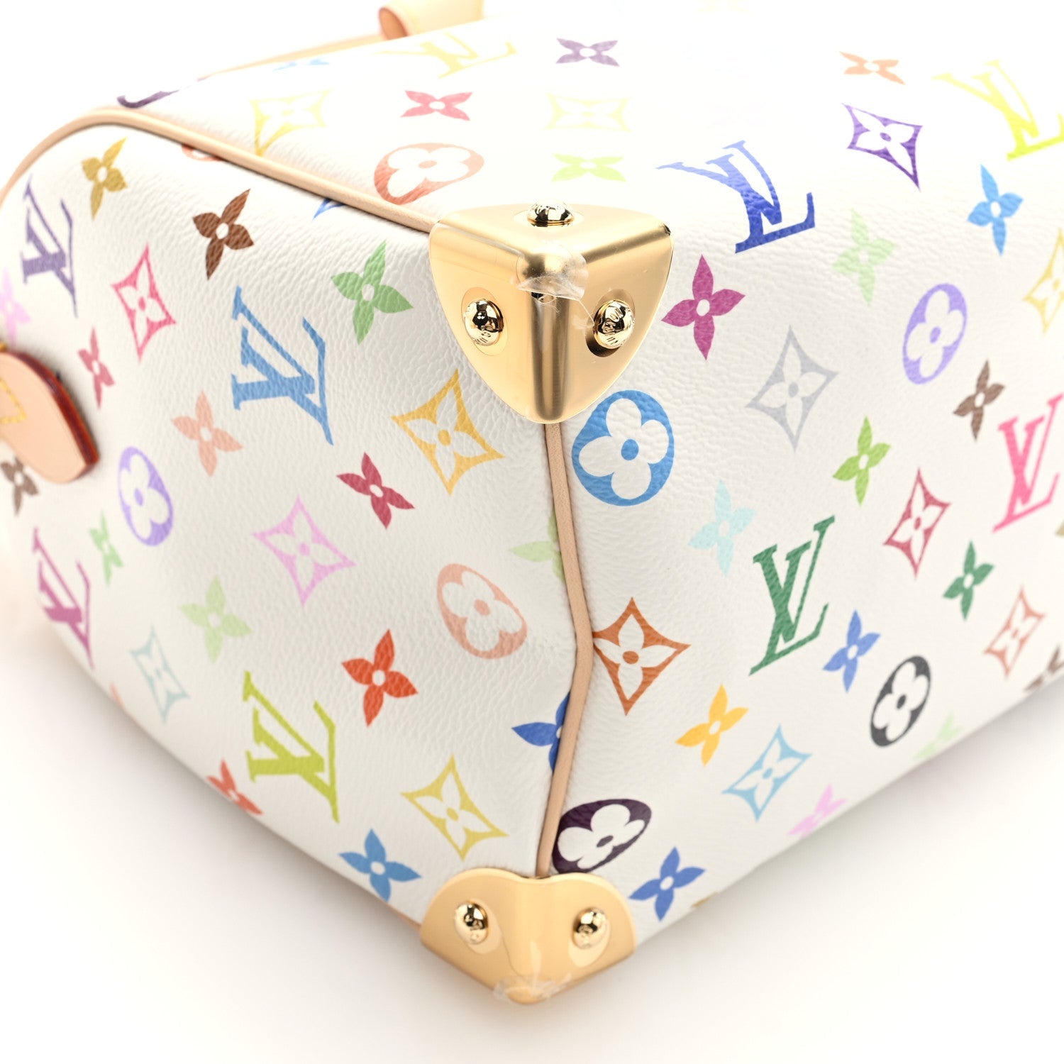 LV X TM Monogram Multicolor Speedy Bandouliere 25 White