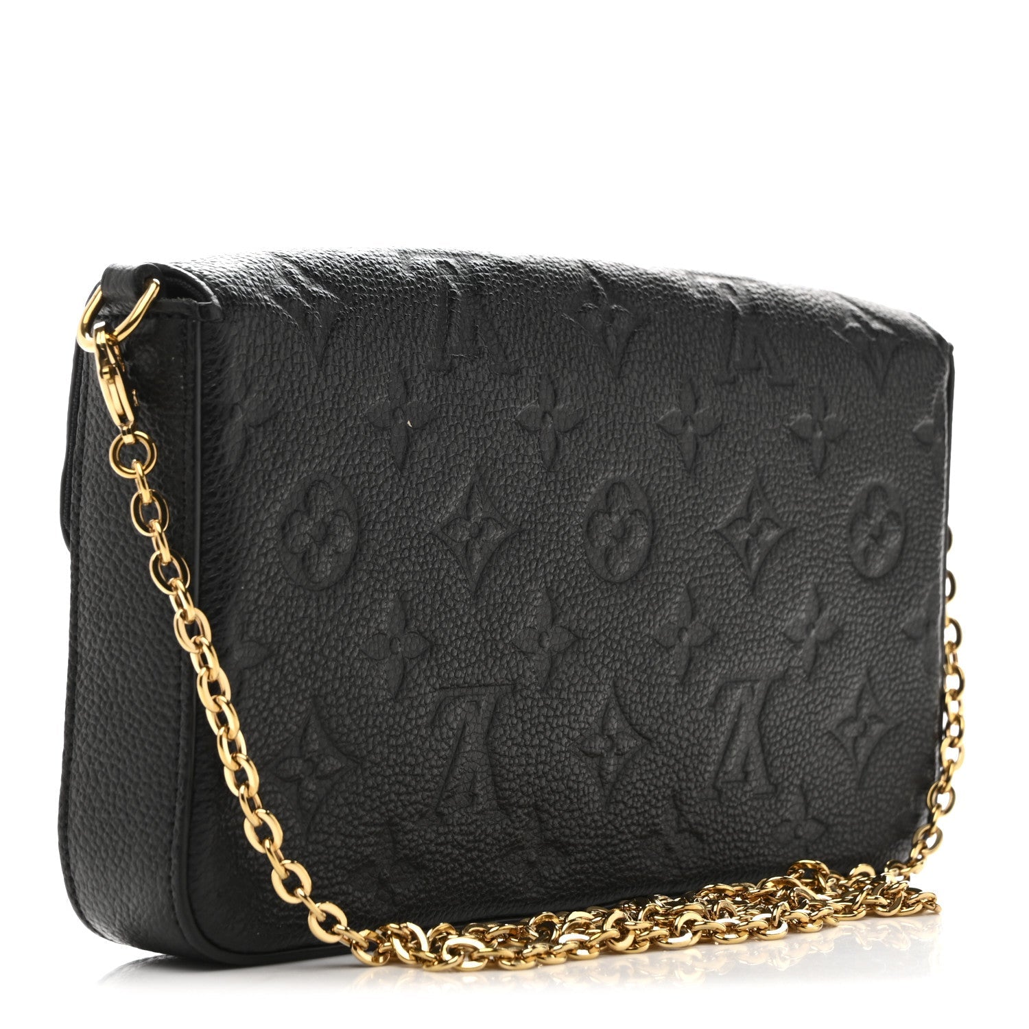 Empreinte Pochette Felicie Chain Wallet Black