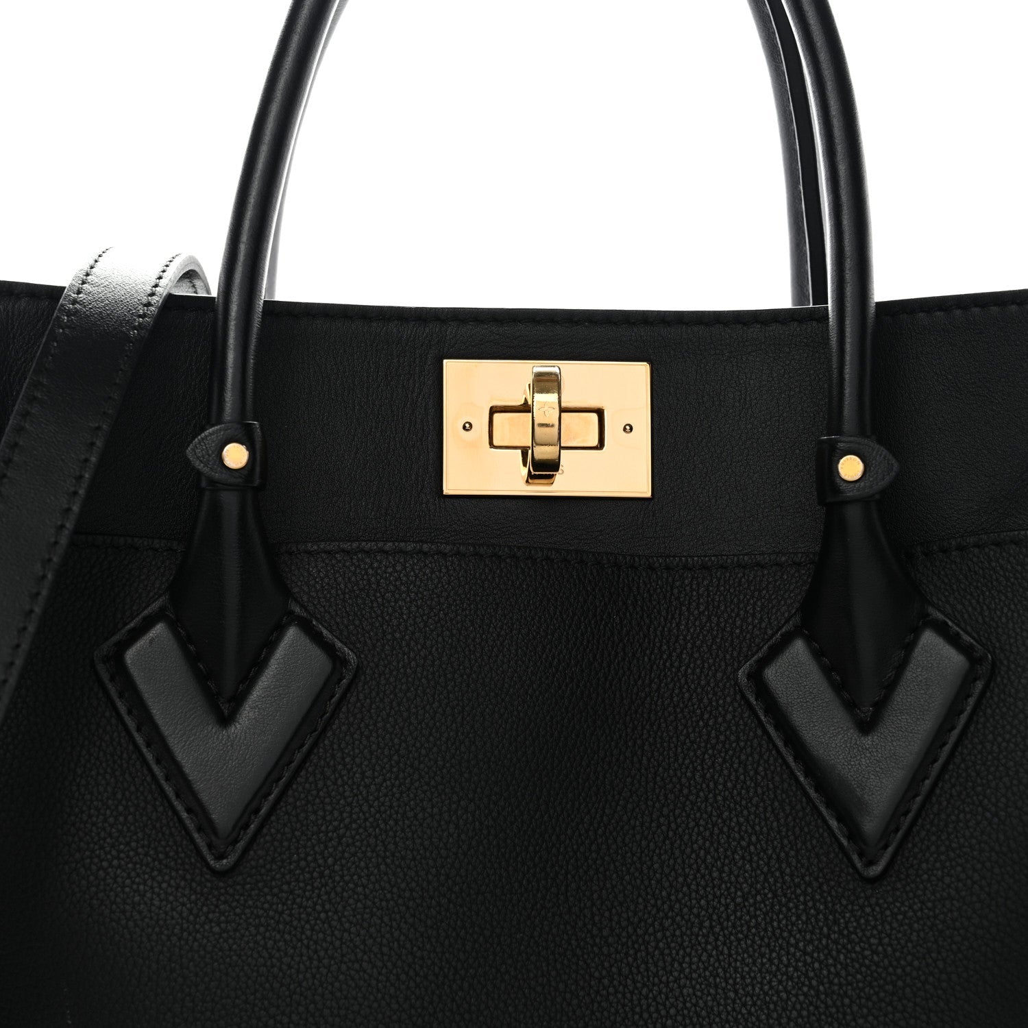 Calfskin Monogram Tufting On My Side Black