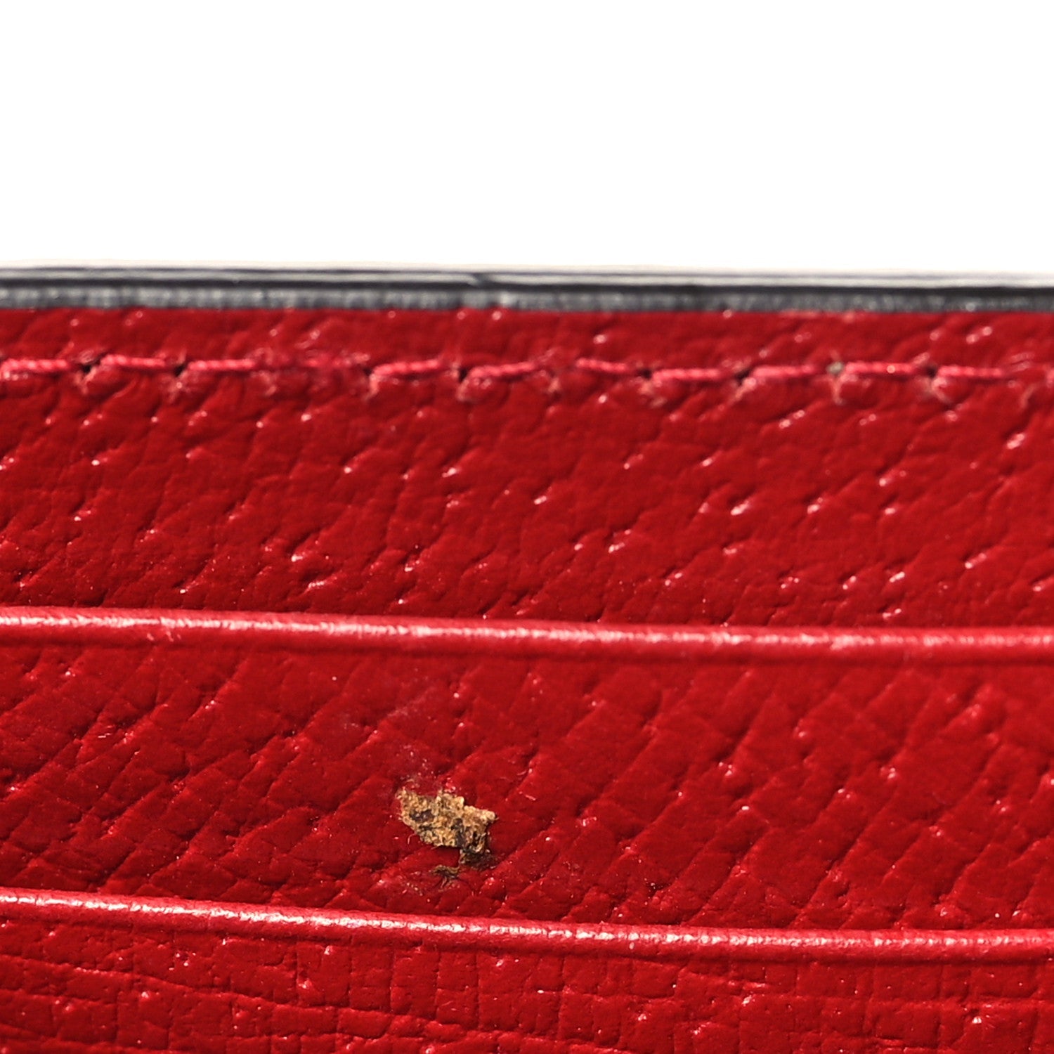 GG Supreme Monogram Tian Chain Wallet Beige Multicolor Red