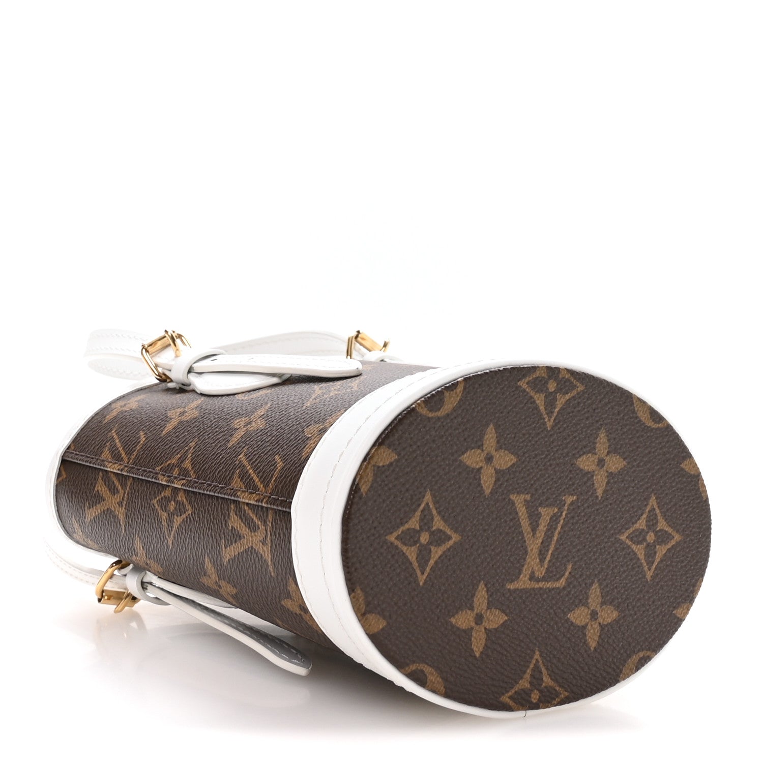 Monogram LV Match Nano Bucket Bag White