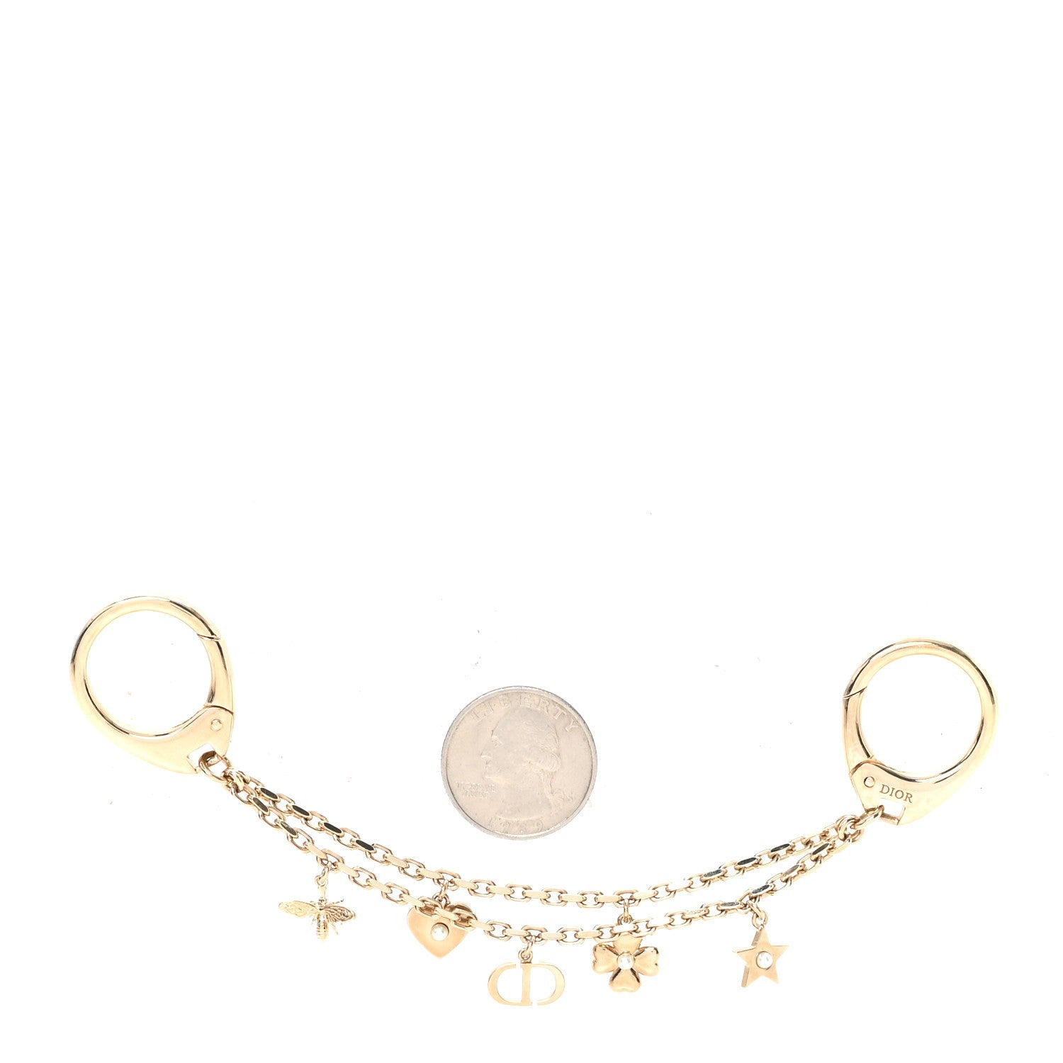 Metal Bag Charm Gold