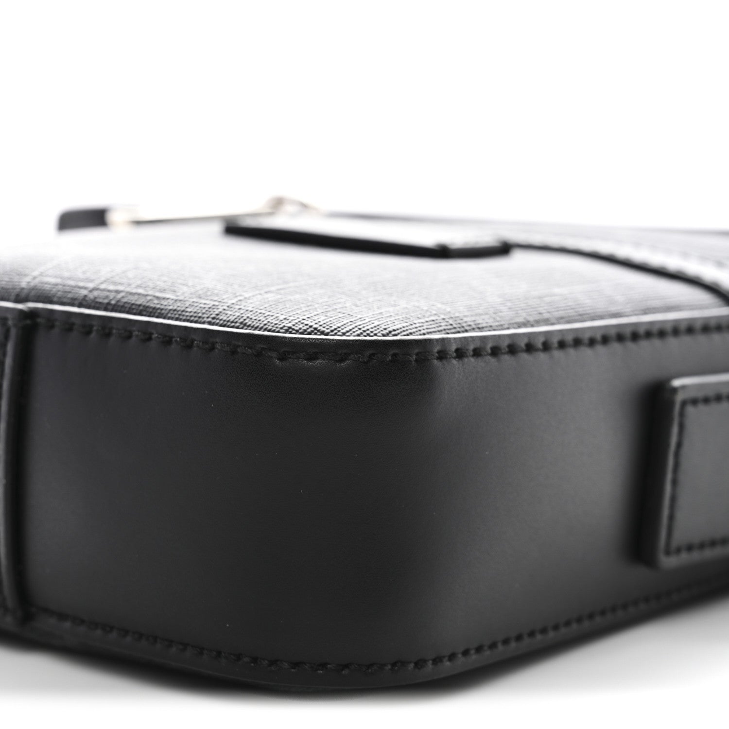 GG Supreme Monogram Appia Calfskin Web Small Camera Messenger Bag Black Grey
