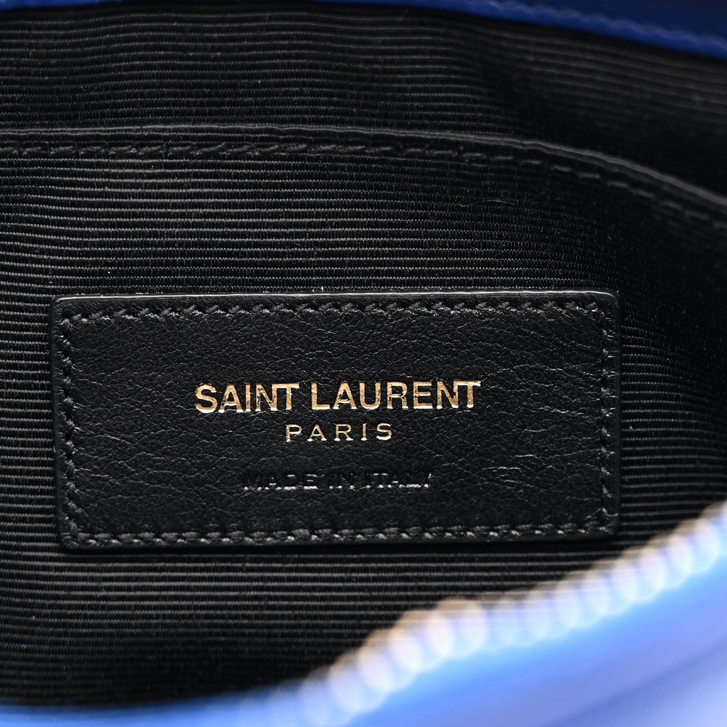 Calfskin Monogram Phone Pouch Crossbody Bag Blue Majorelle