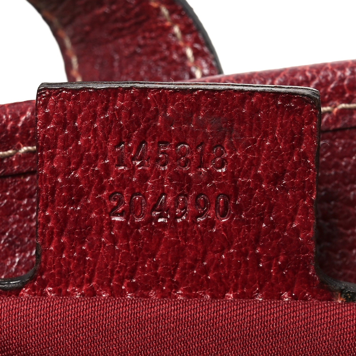 Canvas Horsebit Print Piston Lock Tote Red