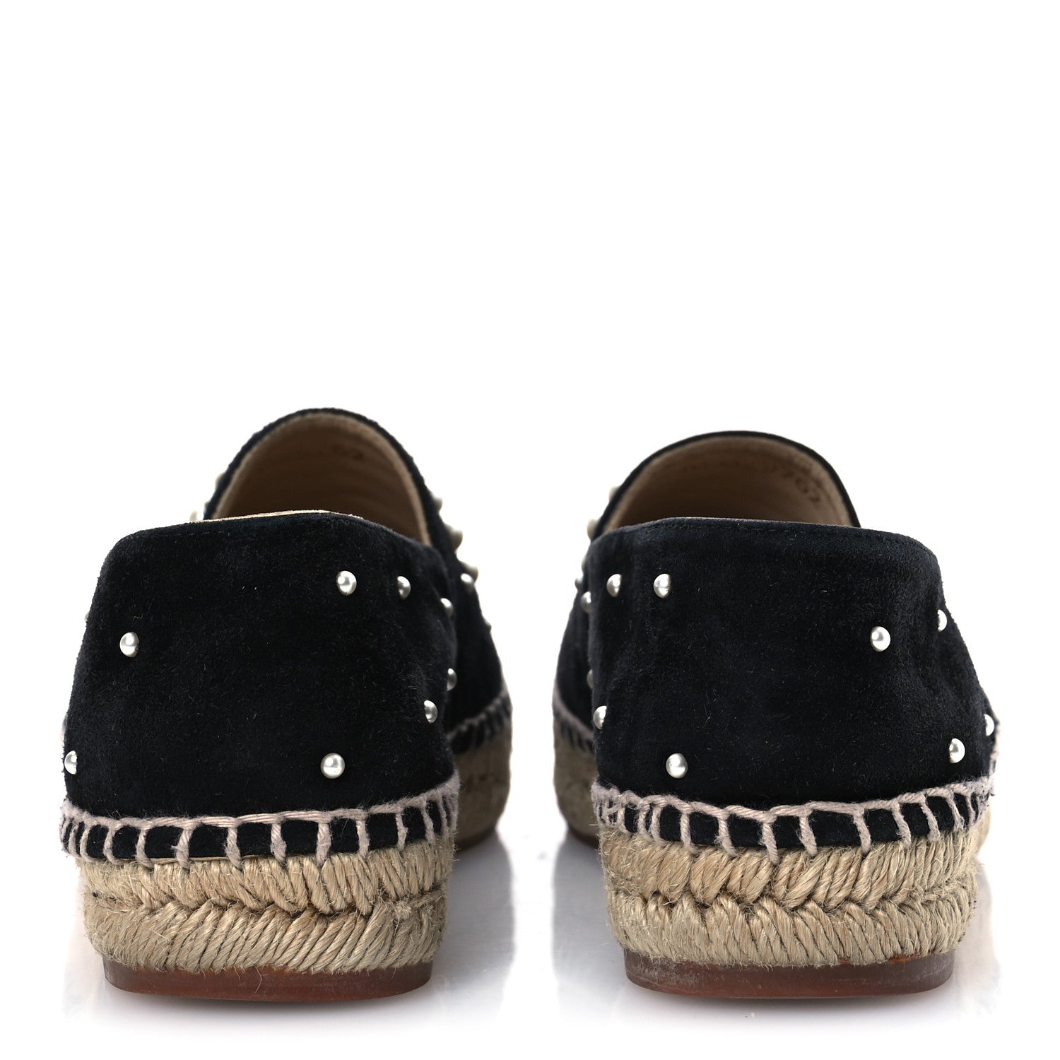 Suede Pearl CC Espadrilles 37 Black