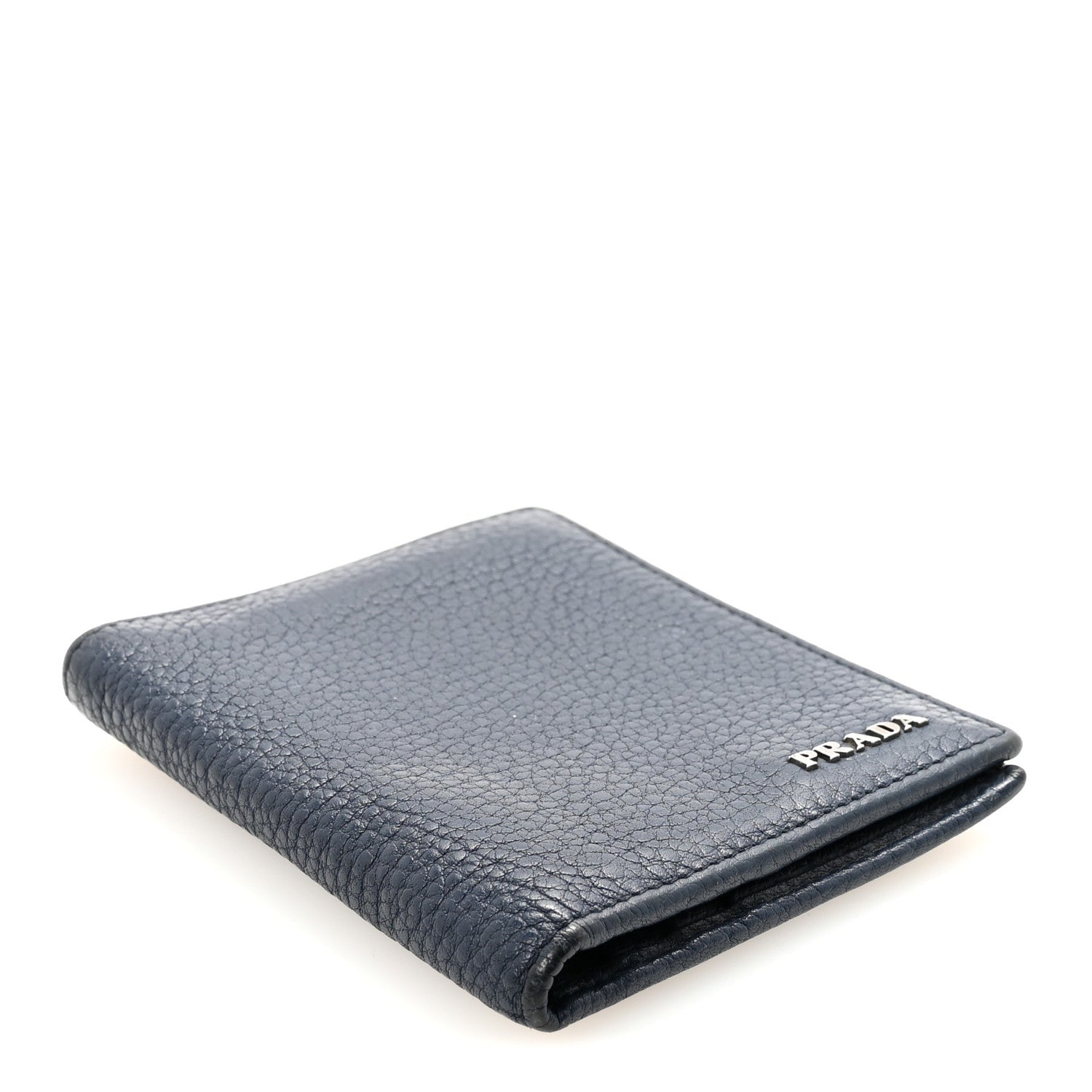 Vitello Daino Bi-Fold Wallet Navy