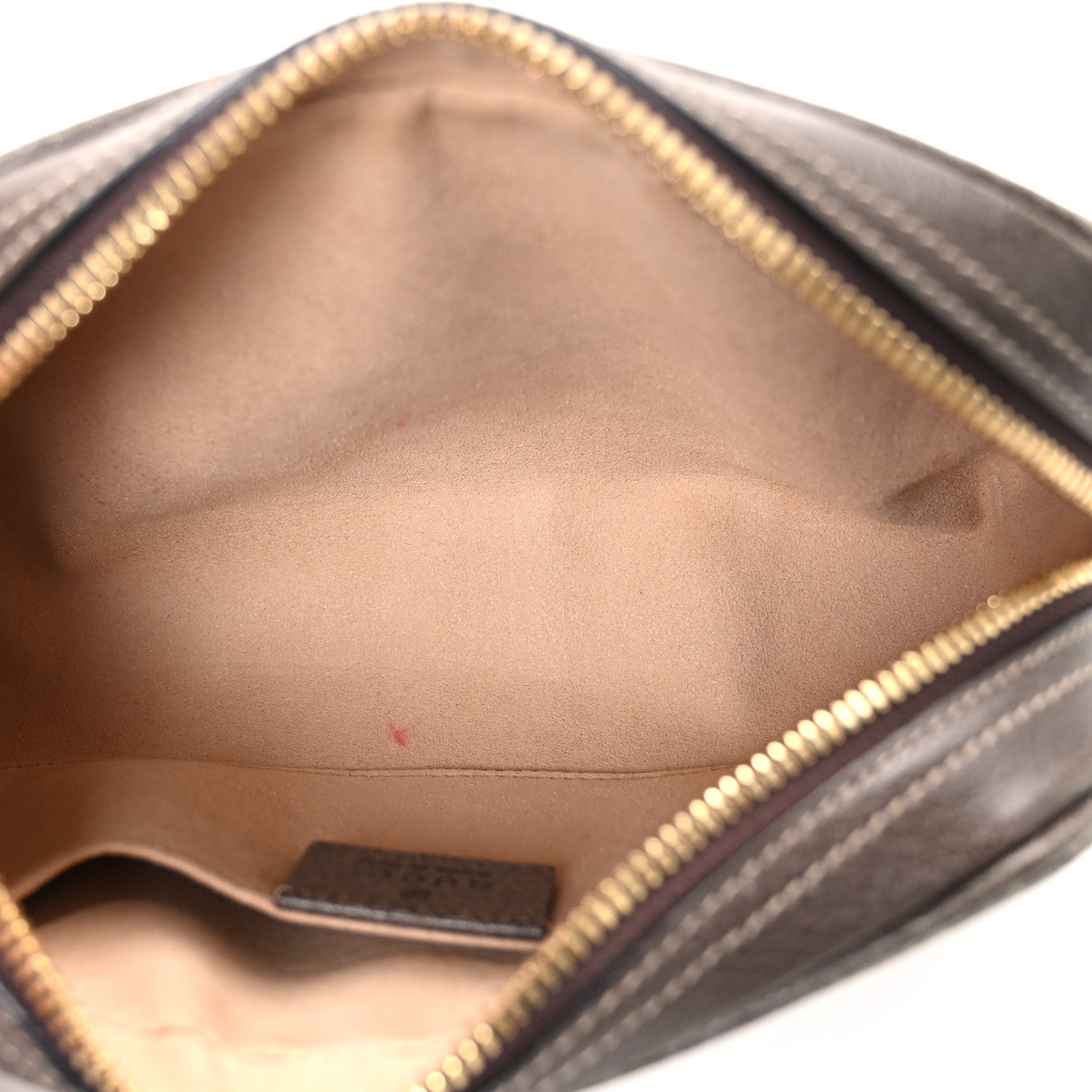 GG Supreme Monogram Web Small Ophidia Belt Bag 85 34 Dark Brown