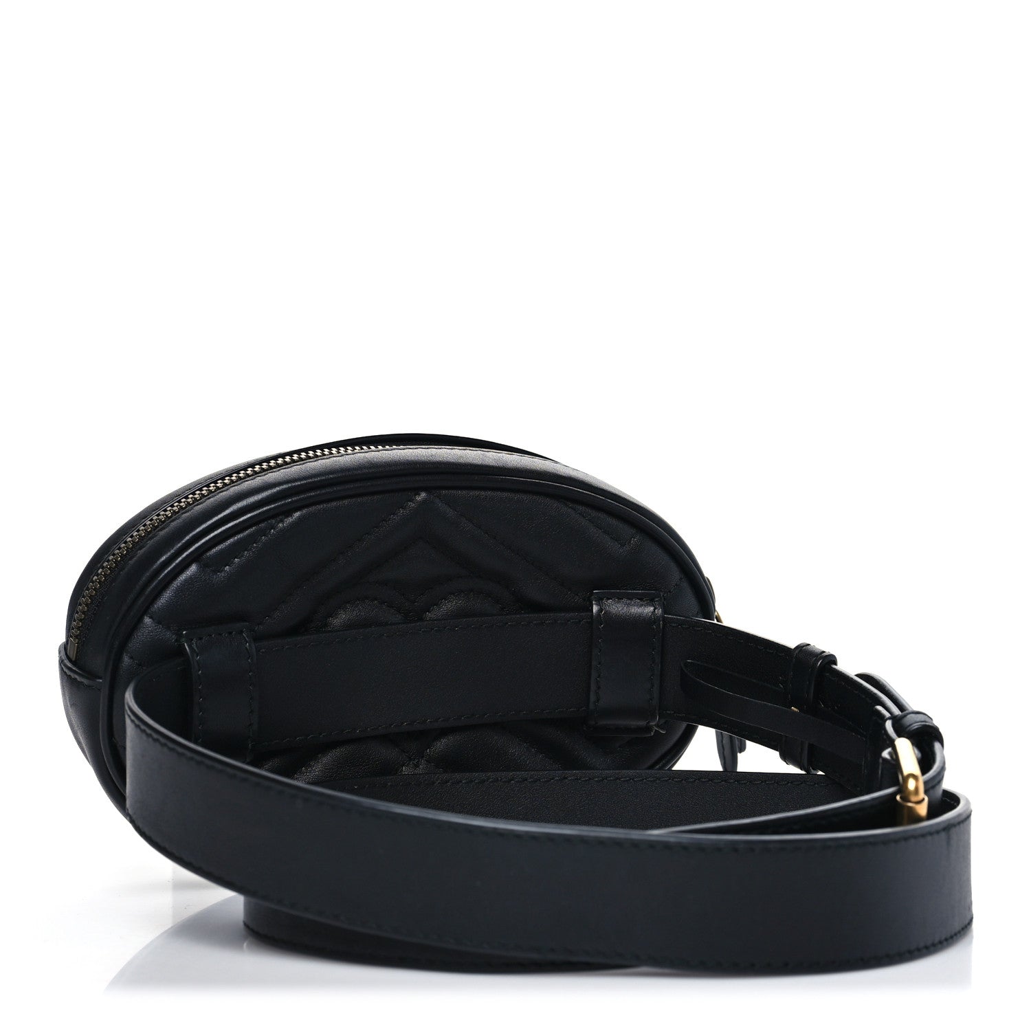 Calfskin Matelasse GG Marmont Belt Bag 95 38 Black