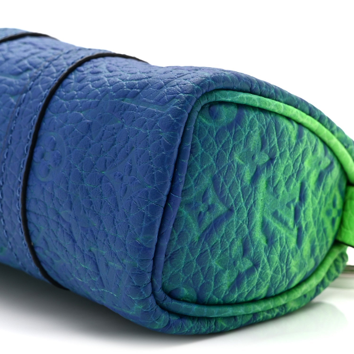 Taurillon Illusion Mini Keepall Earphones Pouch Bleu Vert