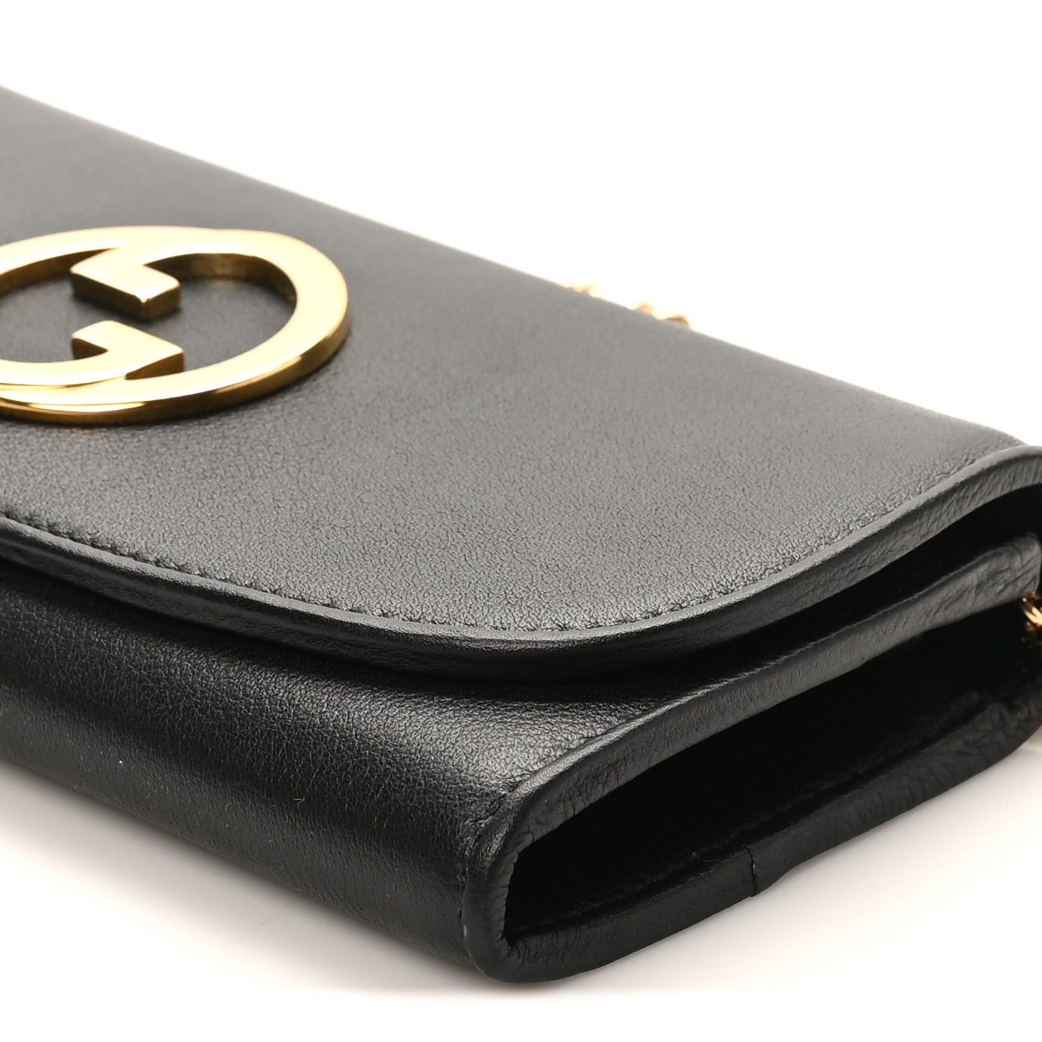 Roxy Calfskin Blondie Continental Chain Wallet Black
