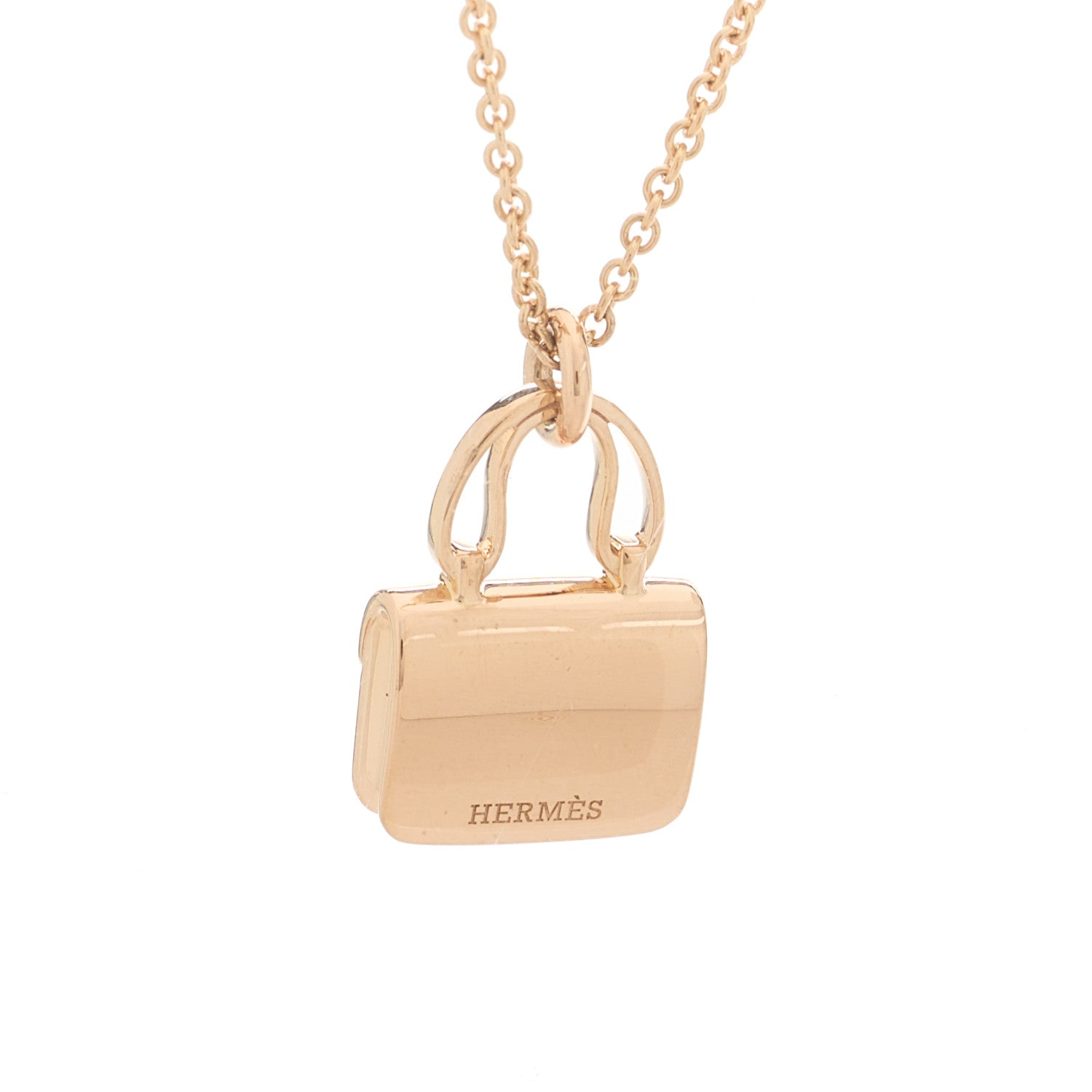 18K Rose Gold Diamond Constance Amulettes Pendant Necklace