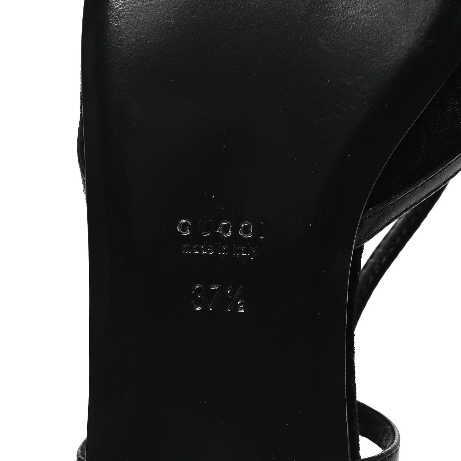 Velvet GG Monogram Slingback Ballet Flats 37.5 Black