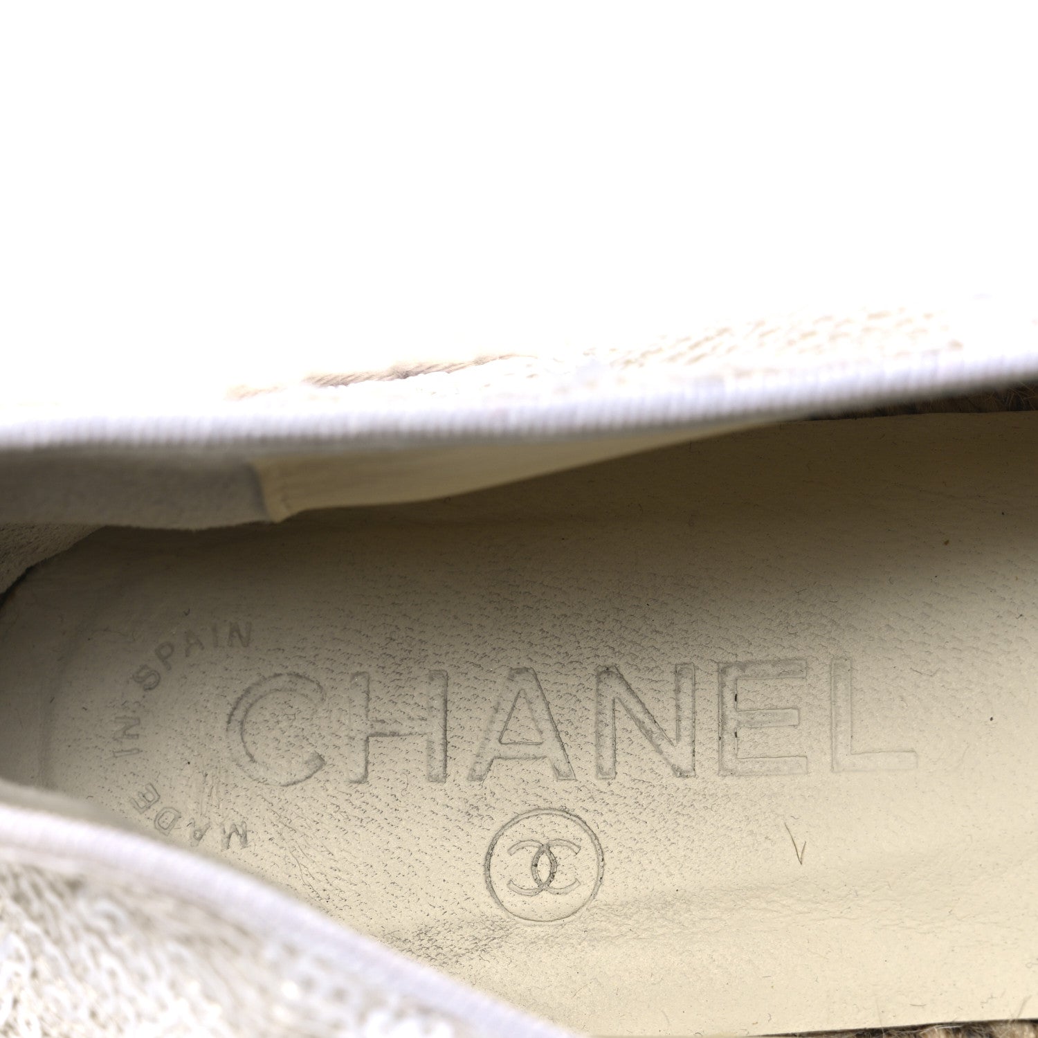 Patent Sequin CC Espadrilles 39 White
