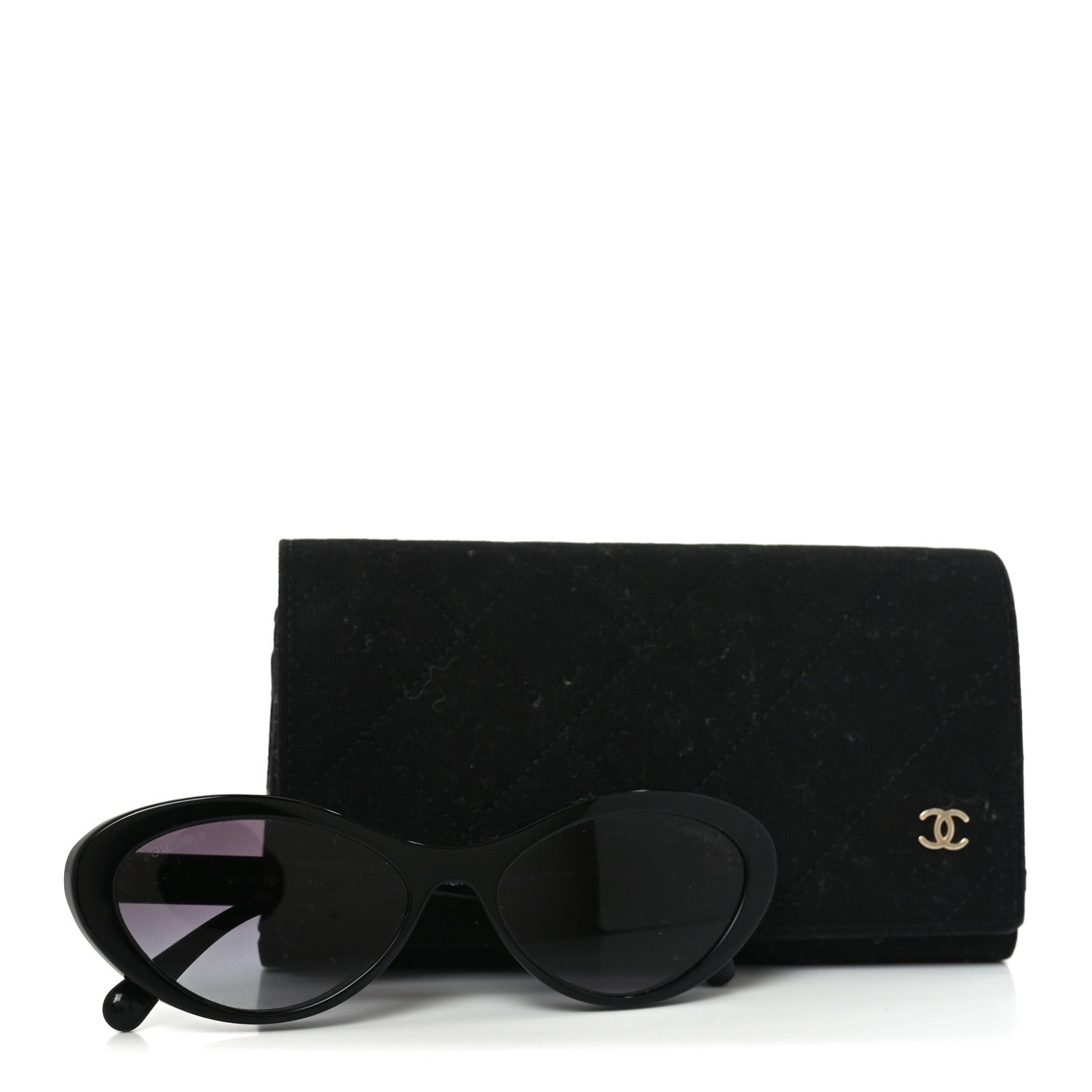 Acetate Oval Sunglasses 5416 Black Green