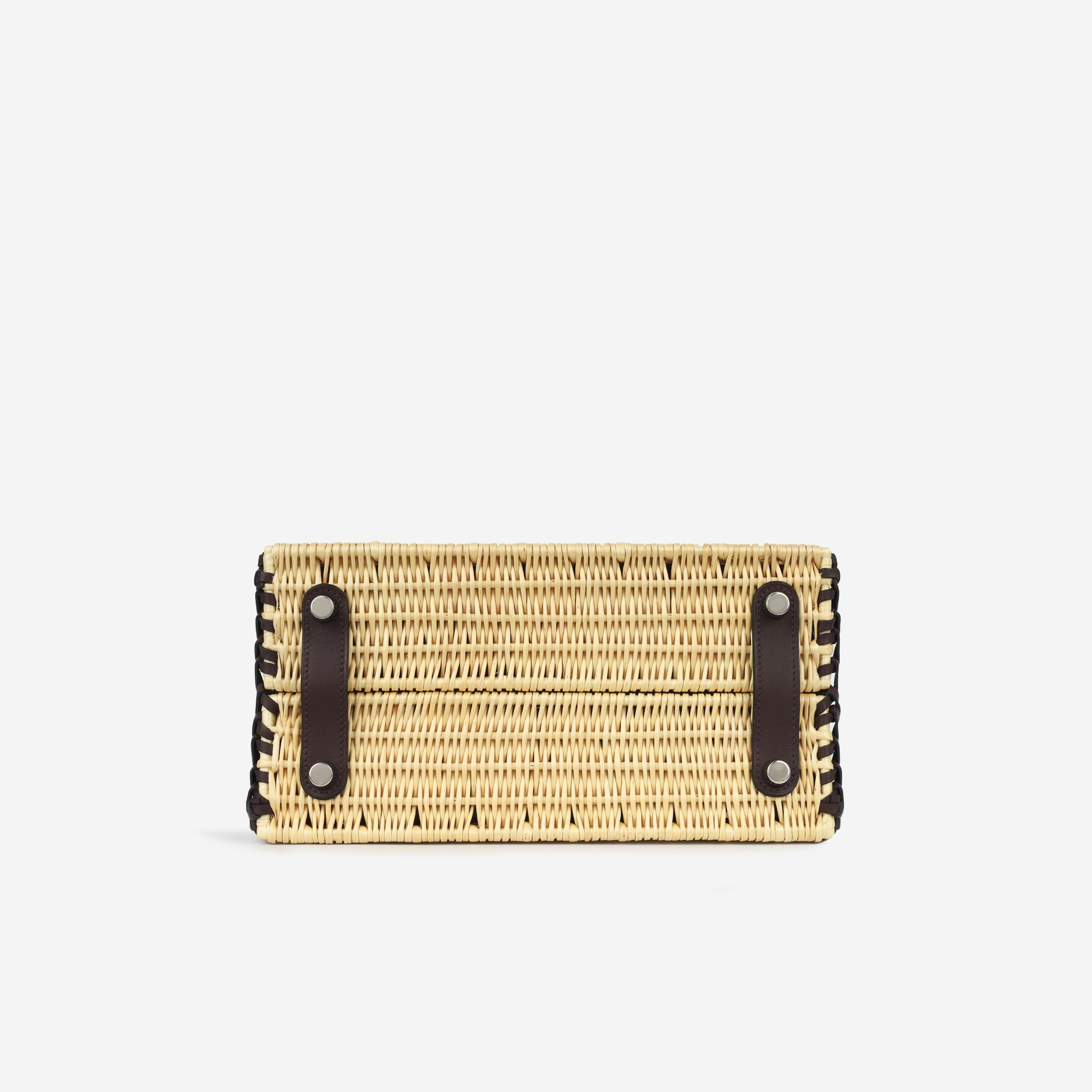 Picnic Birkin 25 Osier Wicker & Rouge Sellier