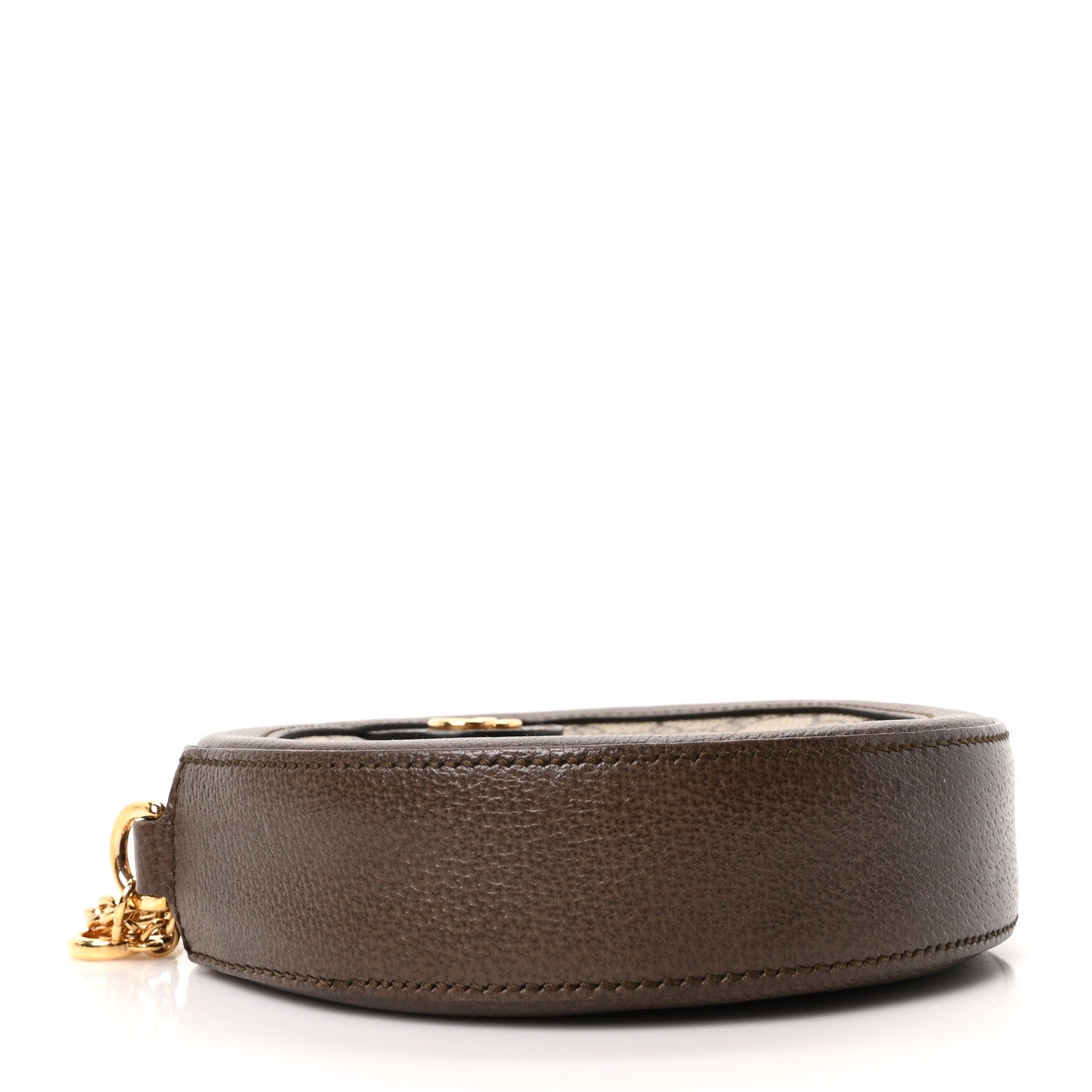 GG Supreme Monogram Web Mini Ophidia Round Shoulder Bag Brown