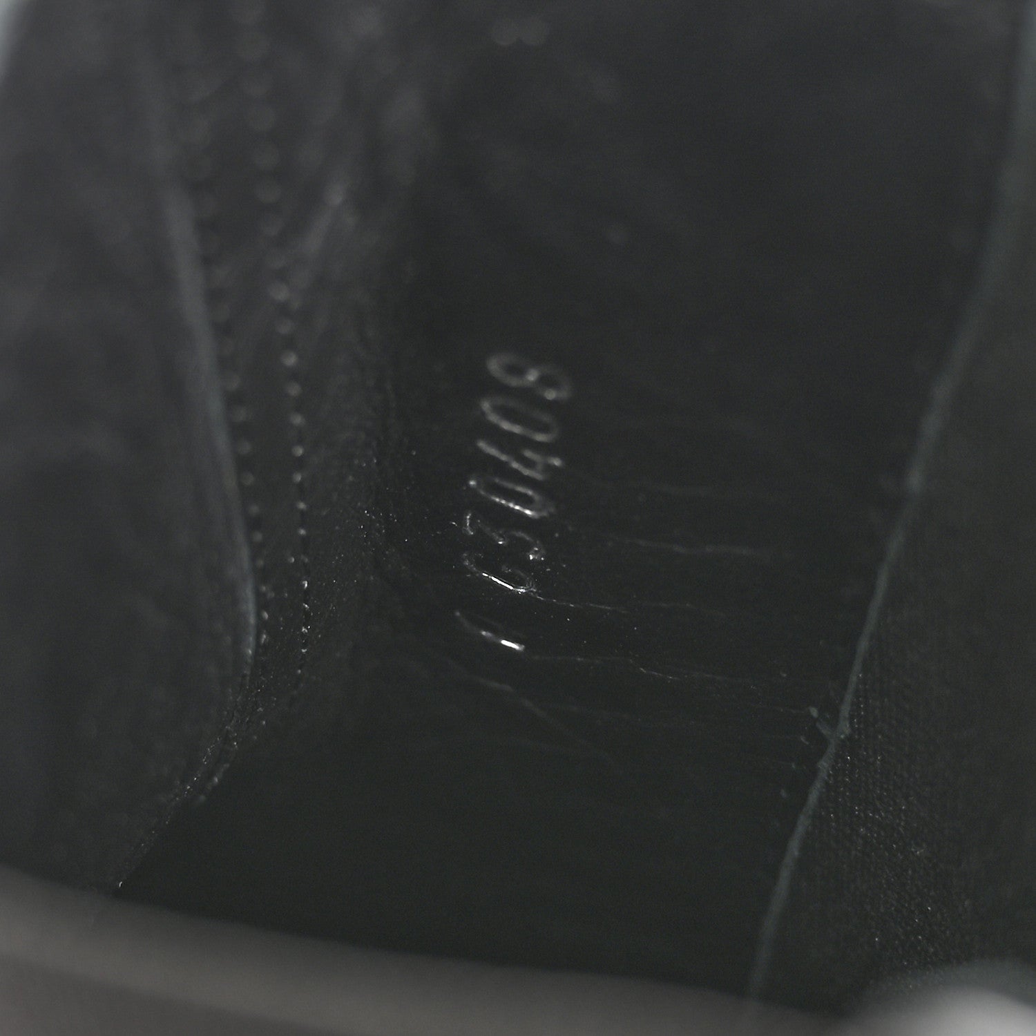 Calfskin Chain Around Chelsea Boots 39.5 Black
