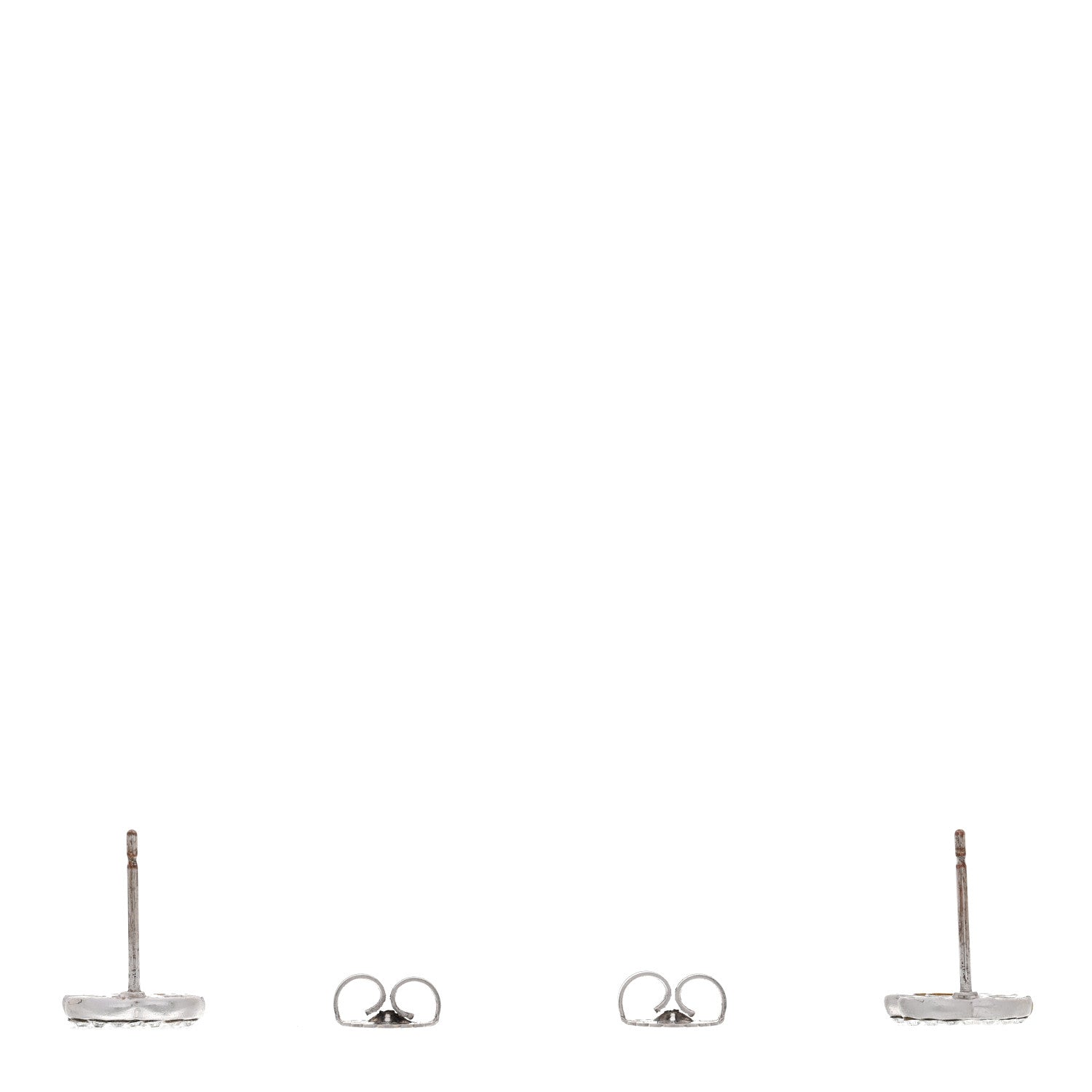 Crystal Mini Timeless CC Earrings Silver
