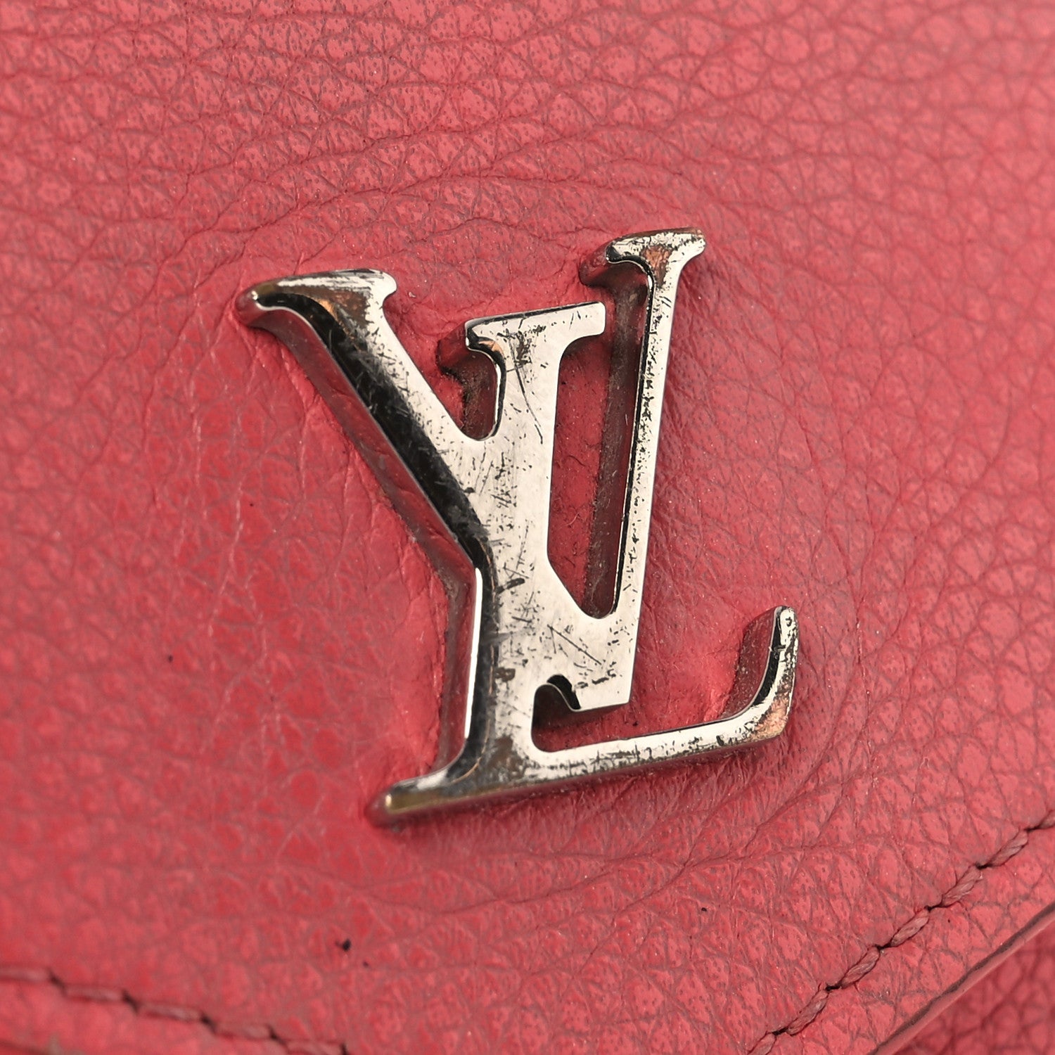 Calfskin Lockmini Wallet Hot Pink