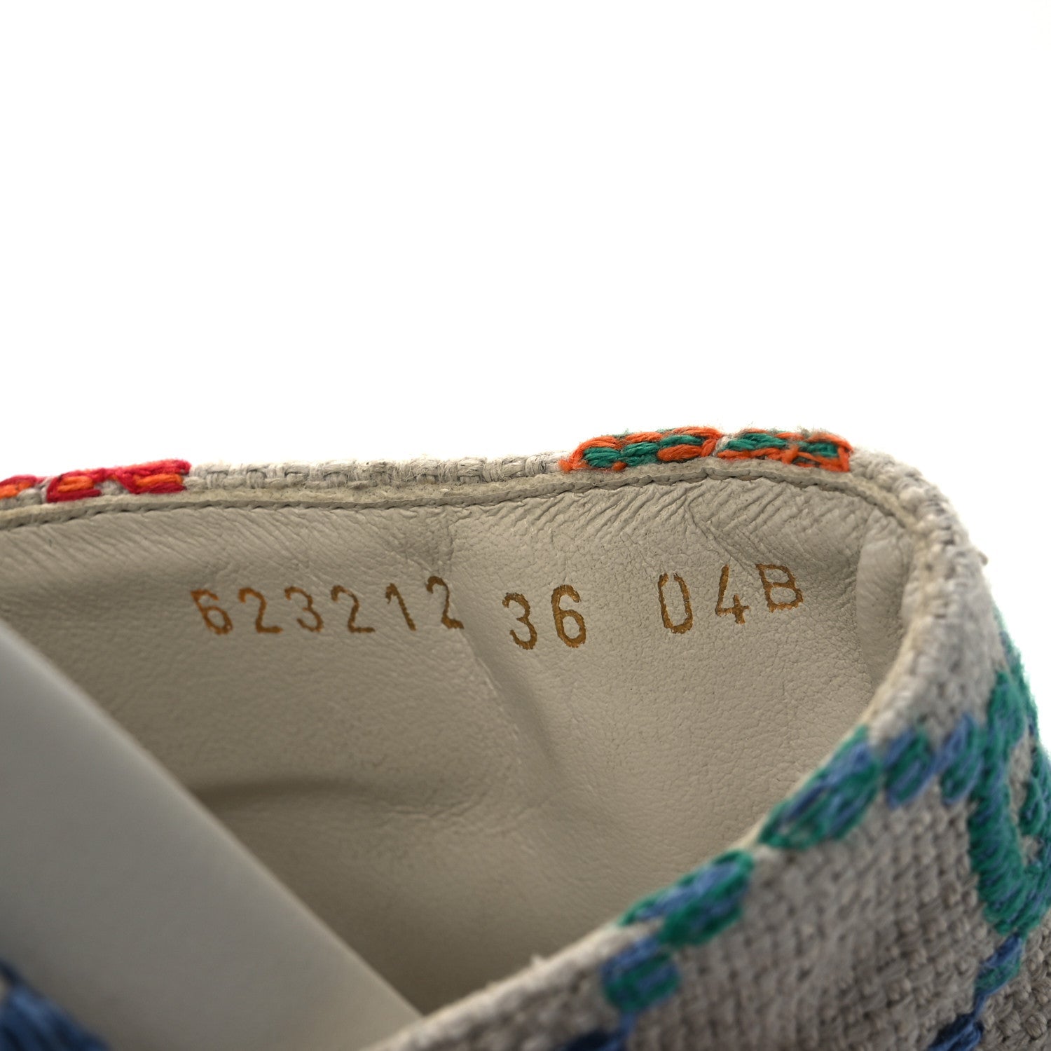 Linen Psychedelic Mini GG Monogram Angelina Platform 55mm Slide Sandals 36 Multicolor