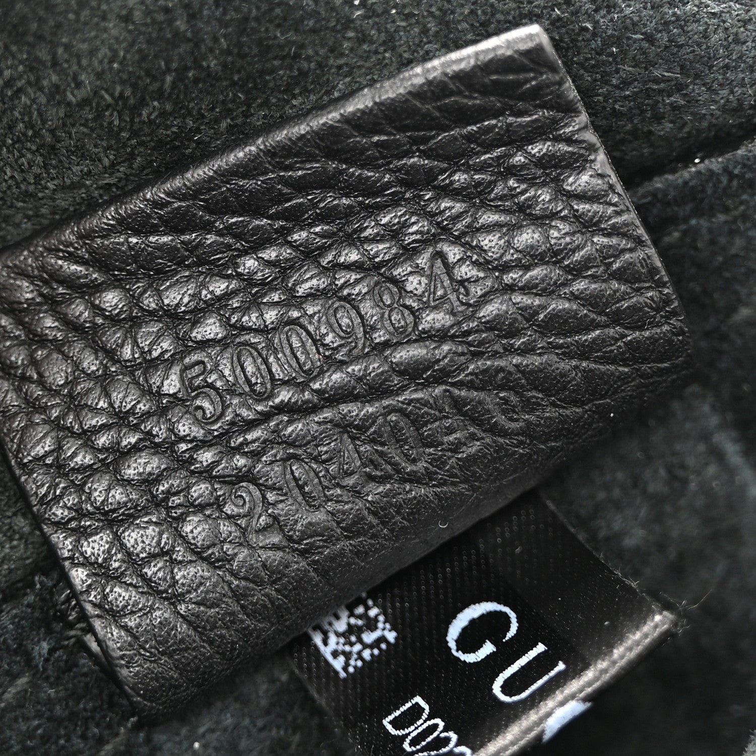 Pebbled Calfskin Large Logo Portfolio Clutch Black