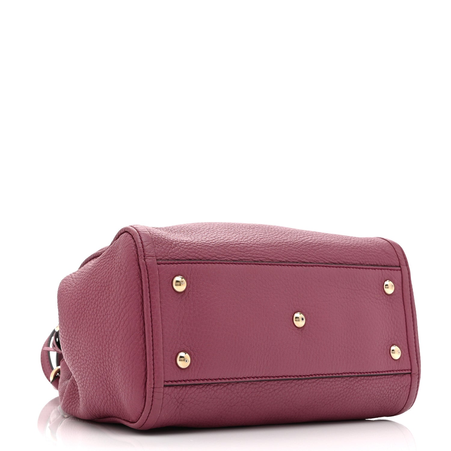 Pebbled Calfskin Small Soho Shoulder Bag Peonia Flower