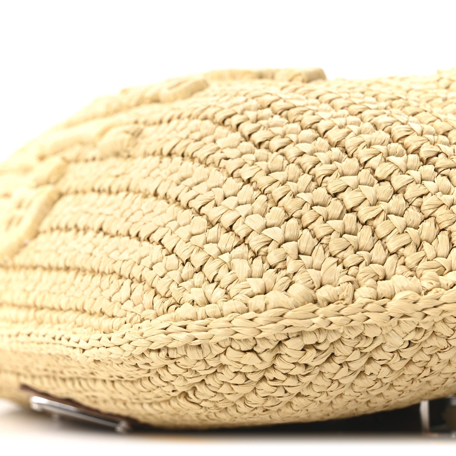 Yarn Raffia Effect Crochet Belt Bag Naturale