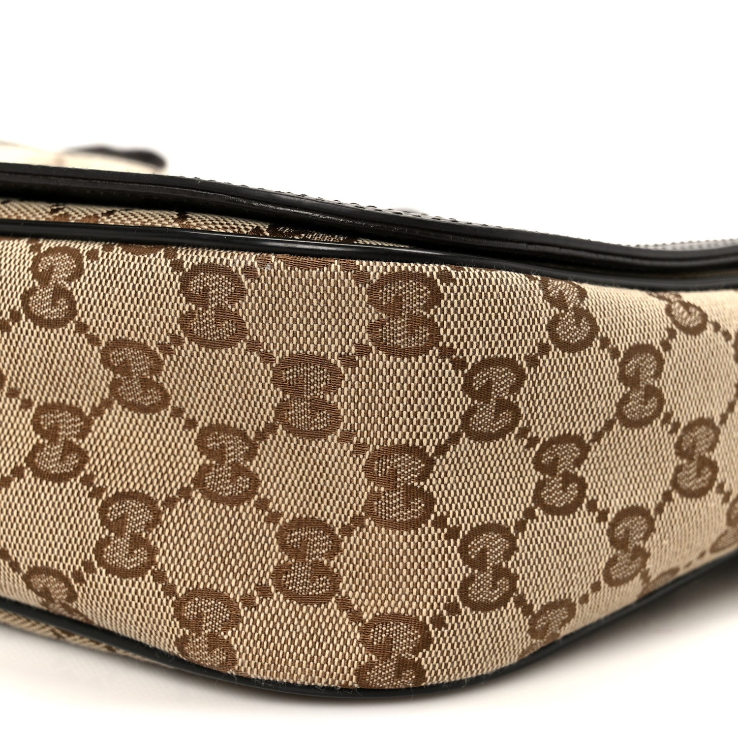 Monogram Flap Messenger Bag Beige Dark Brown