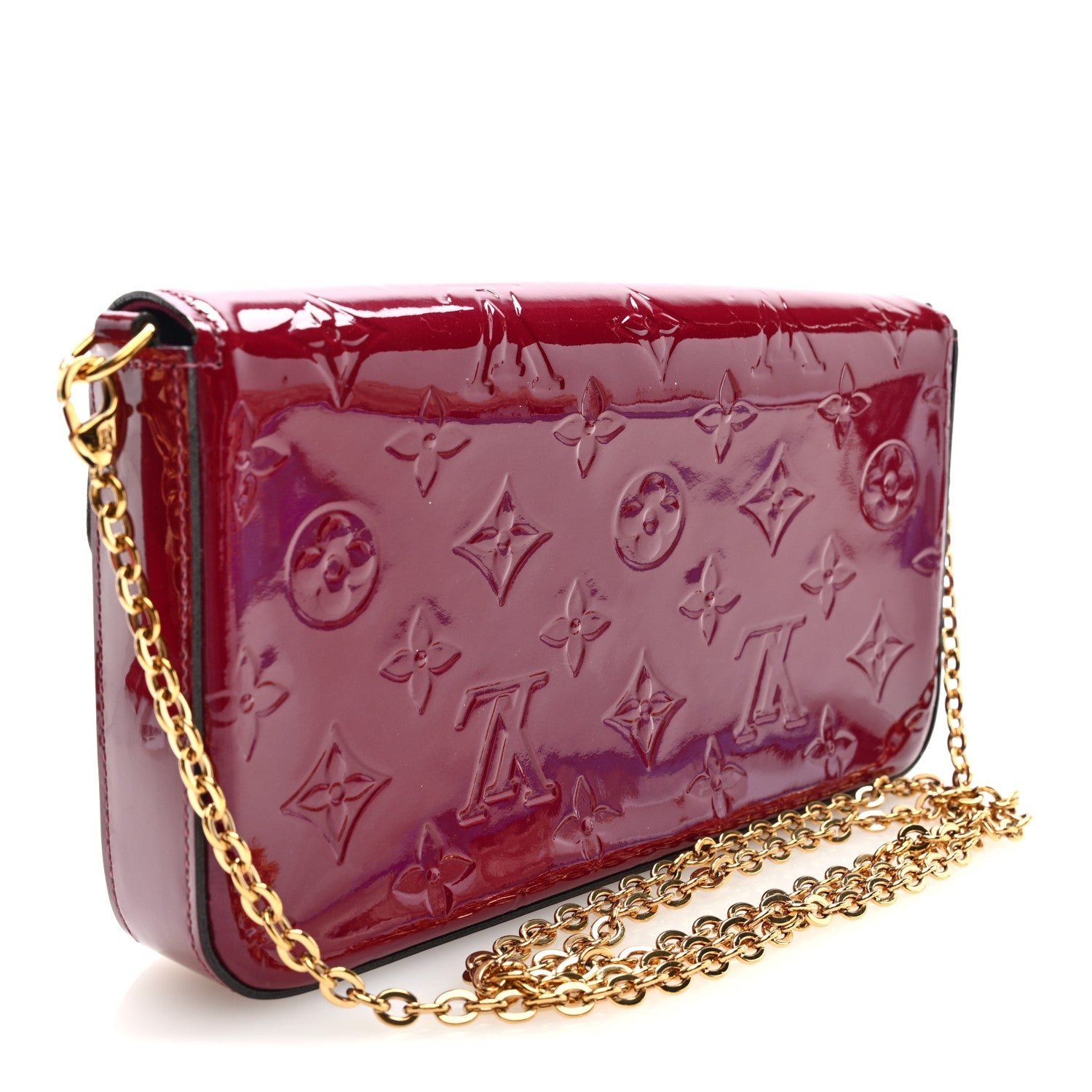 Vernis Felicie Chain Wallet Magenta