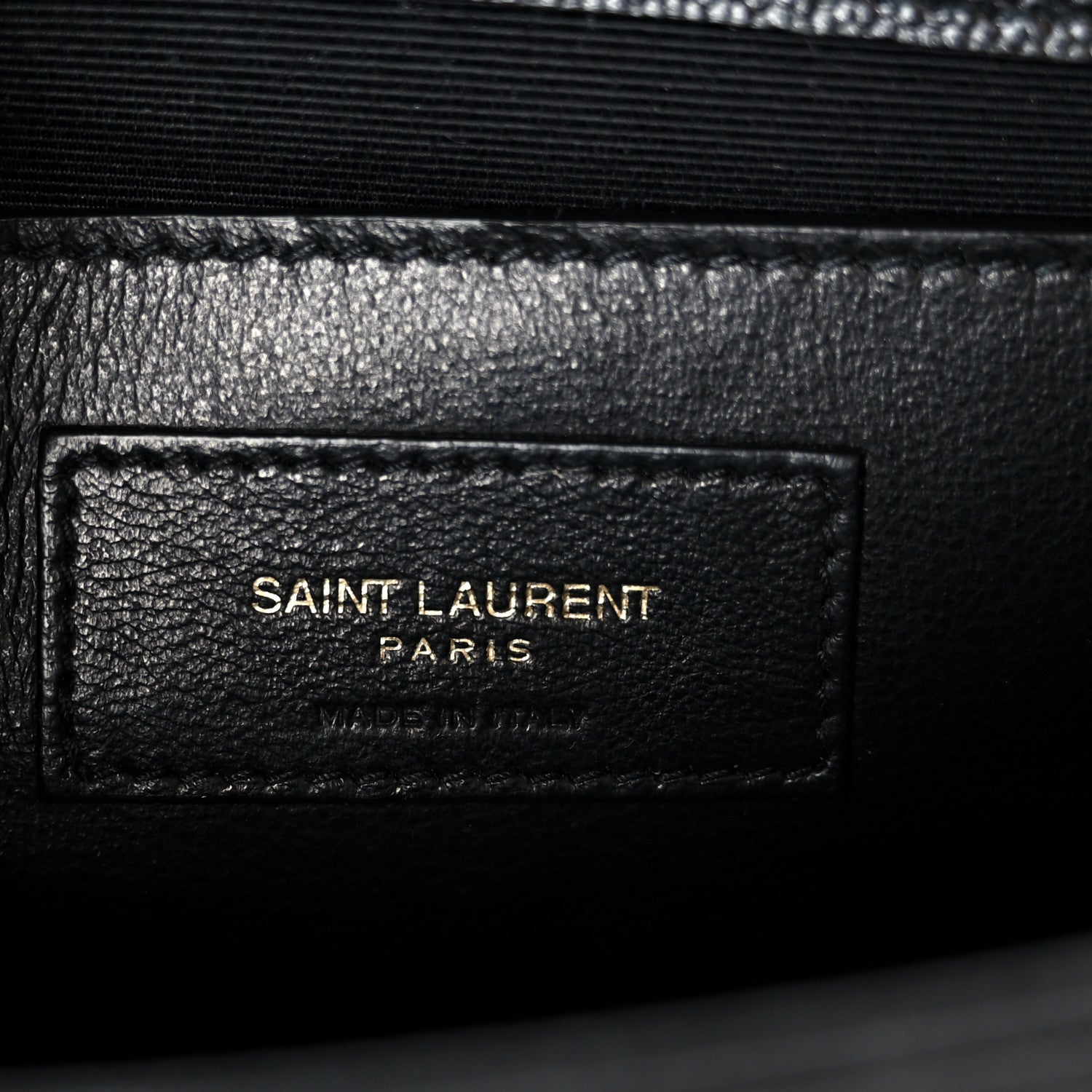 Calfskin Small Classic Monogram Kate Tassel Satchel Black